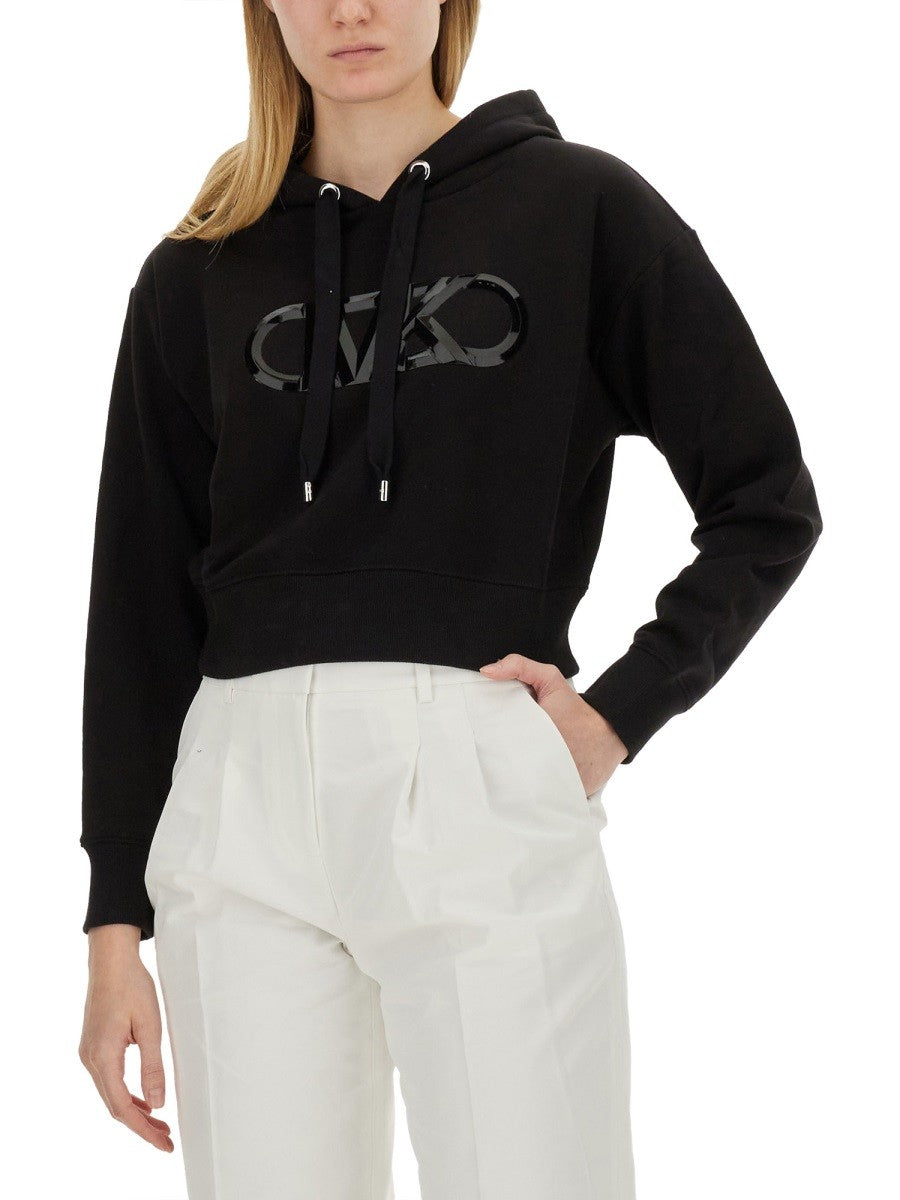 Michael Kors Hoodie met logo – Zwart