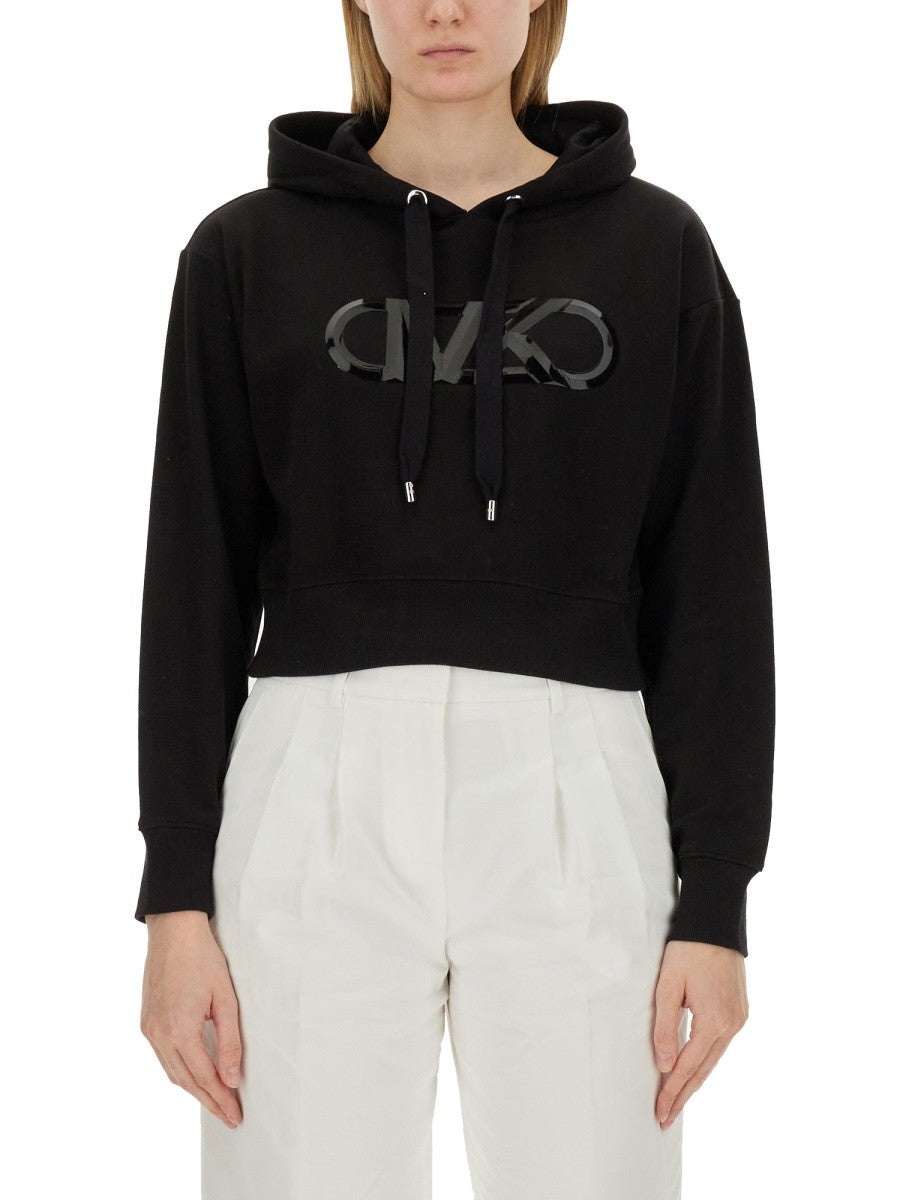 Michael Kors Hoodie met logo – Zwart
