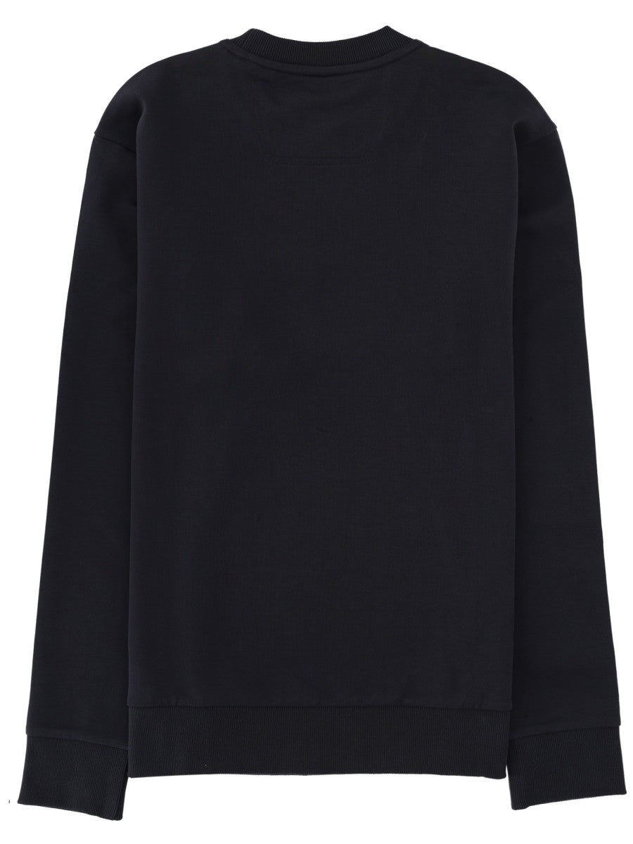 Boss Sweater met logo – Marineblauw