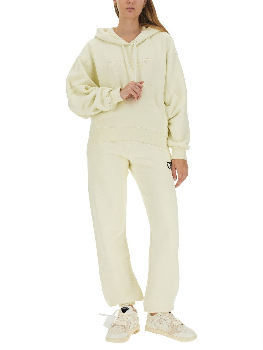 Off-White Sweater met Logo – Beige