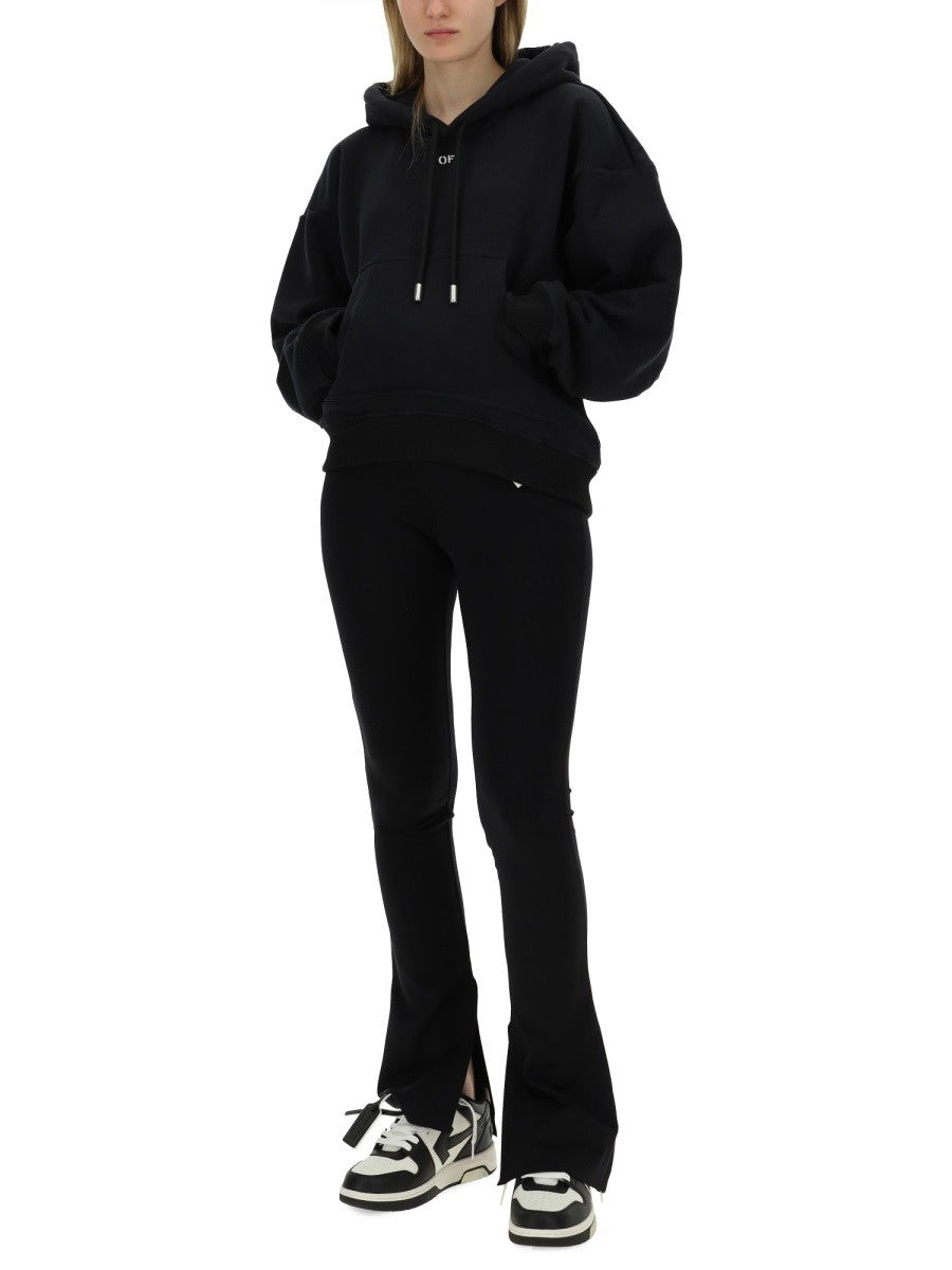 Off-White Sweater met Logo – Zwart