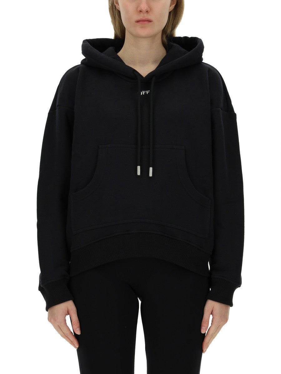 Off-White Sweater met Logo – Zwart