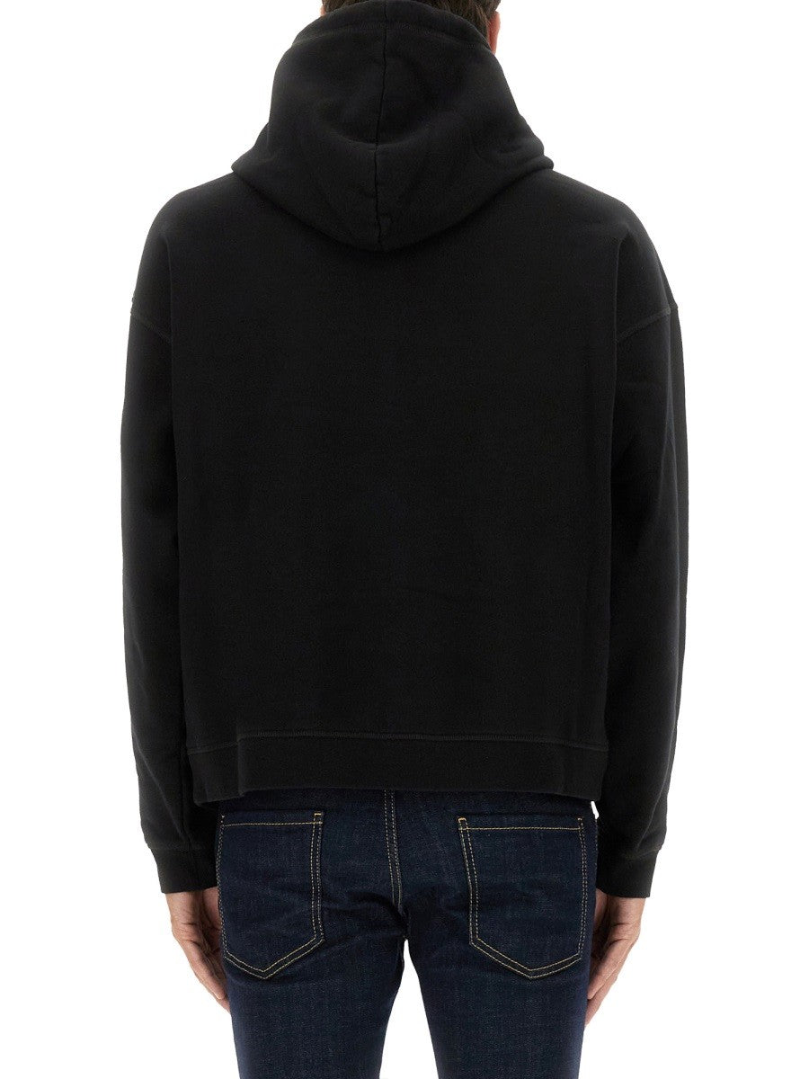 Dsquared2 Sweater met print – Zwart