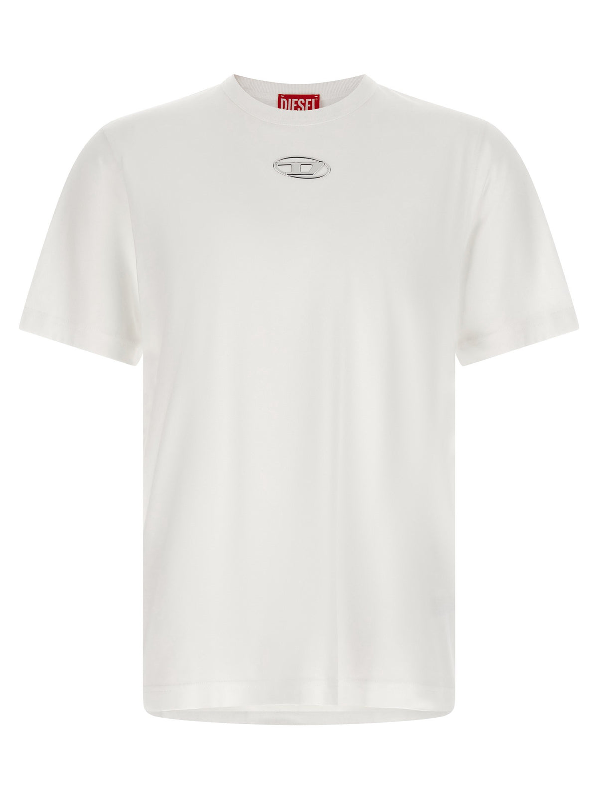 Diesel T-shirt met Oval D-logo – Wit