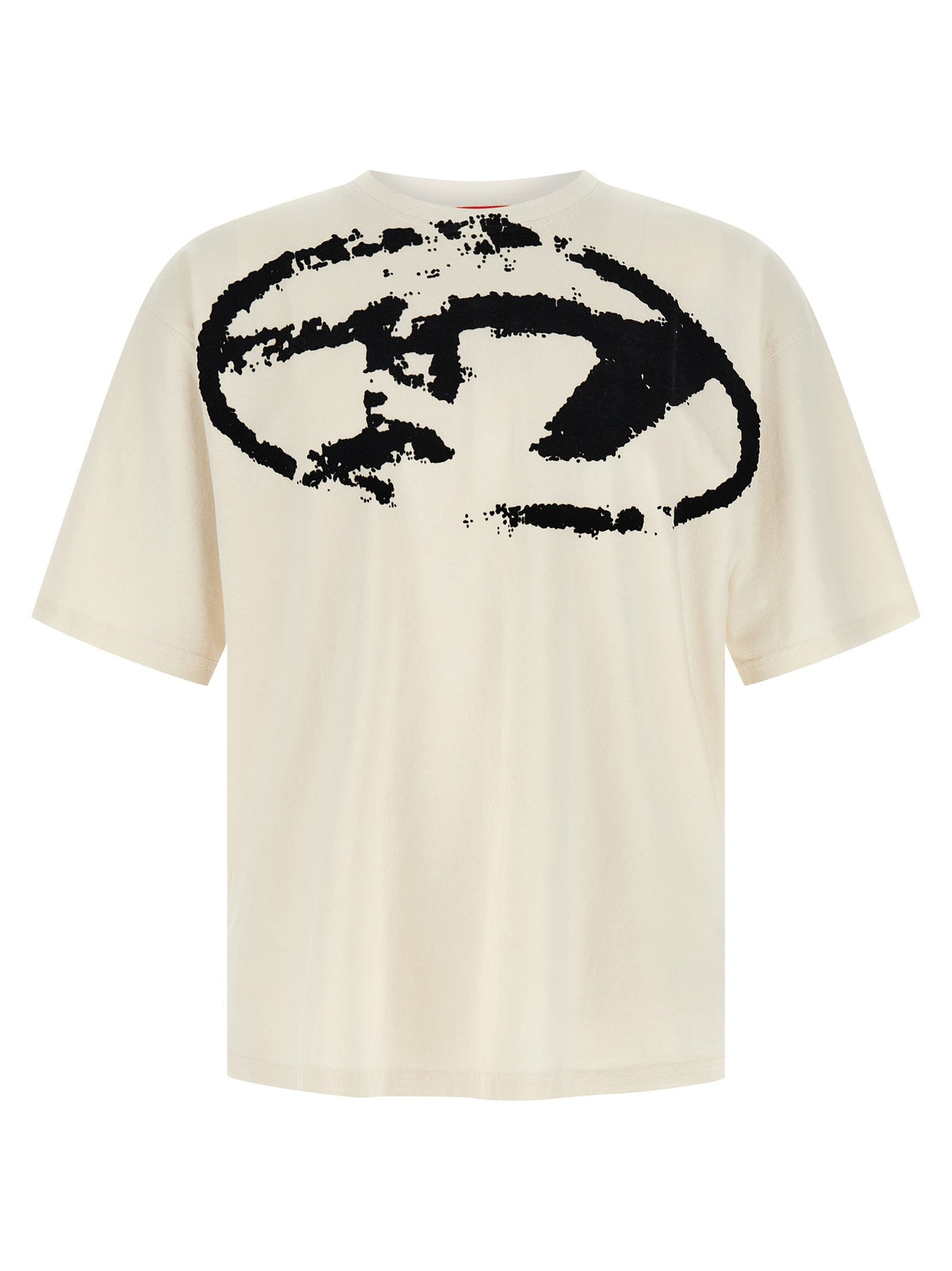 Diesel T-Boxt-N14 T-shirt – Gebroken wit / Zwart