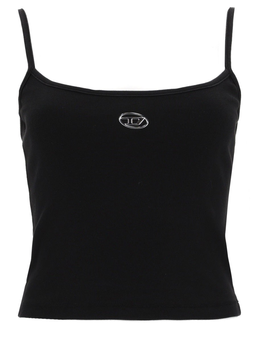 Diesel Top met spaghettibandjes – Zwart