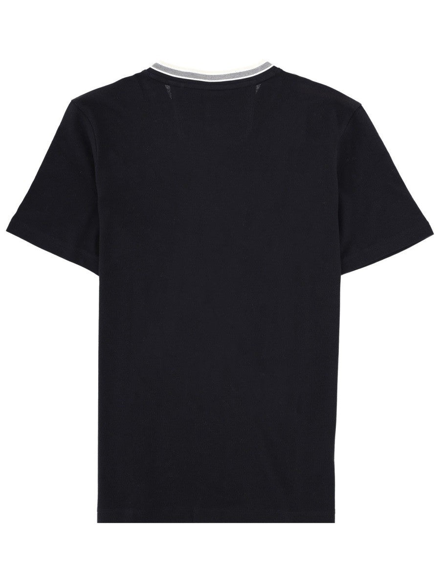 Boss Katoenen T-shirt met logo – Marineblauw