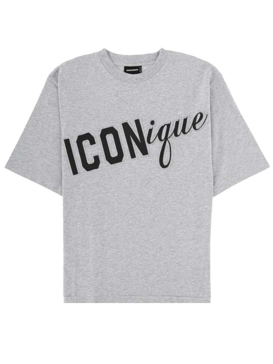 Dsquared2 T-shirt met print – Grijs
