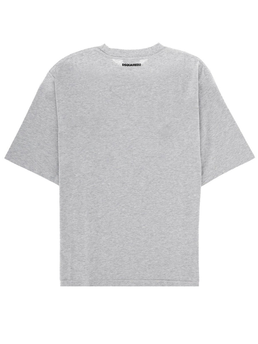 Dsquared2 T-shirt met print – Grijs