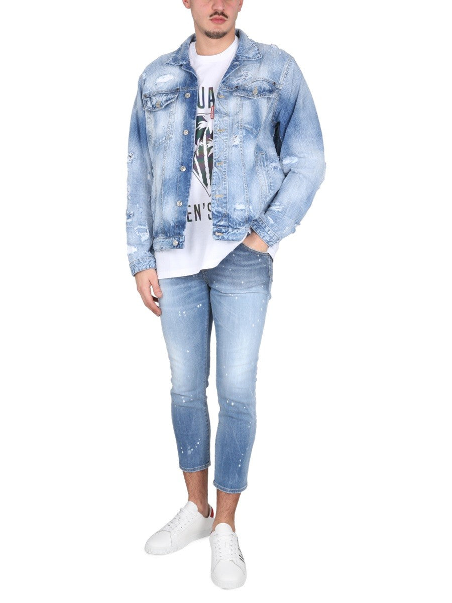 Dsquared2 T-shirt met logoprint Heren – Wit