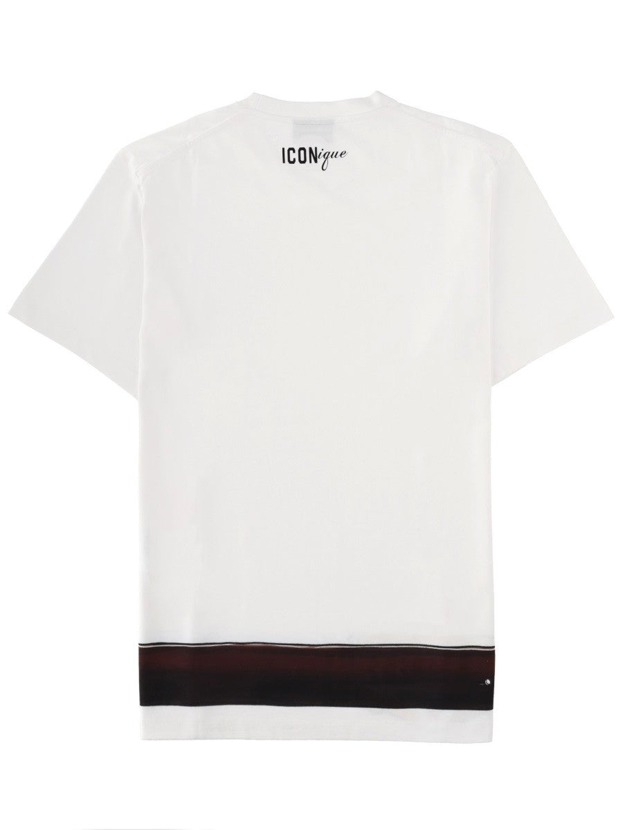Dsquared2 Iconique T-shirt met print – Wit