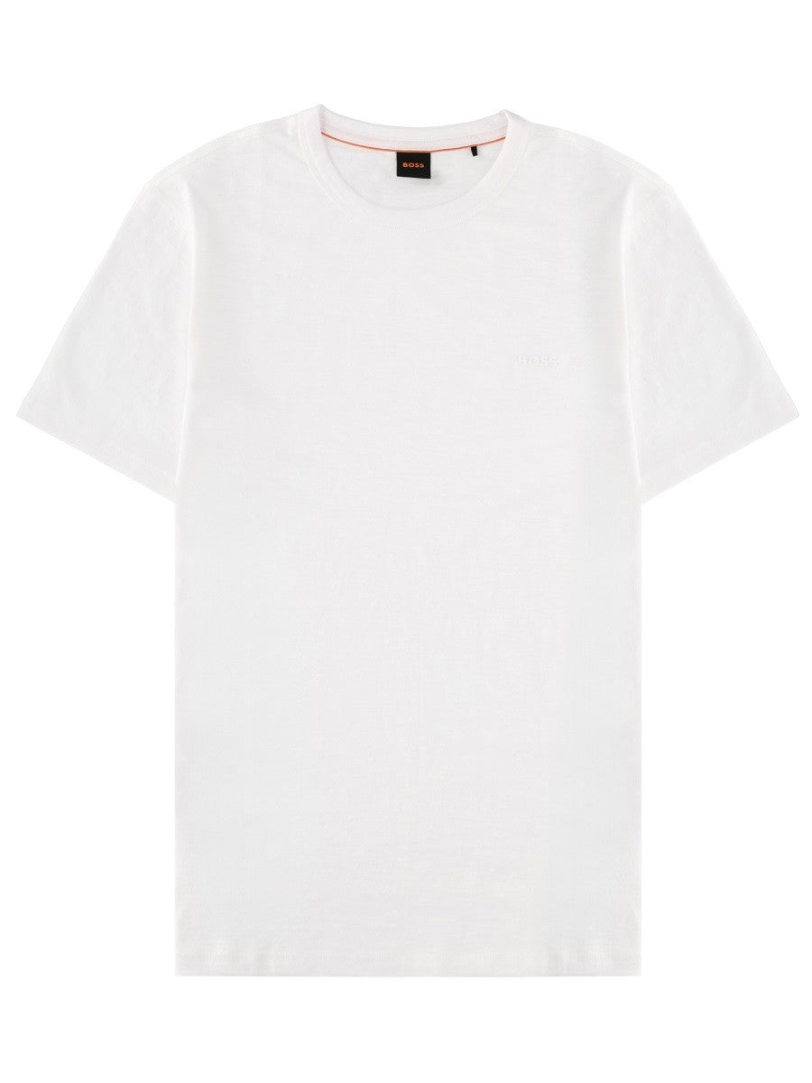 Boss Katoenen T-shirt – Wit