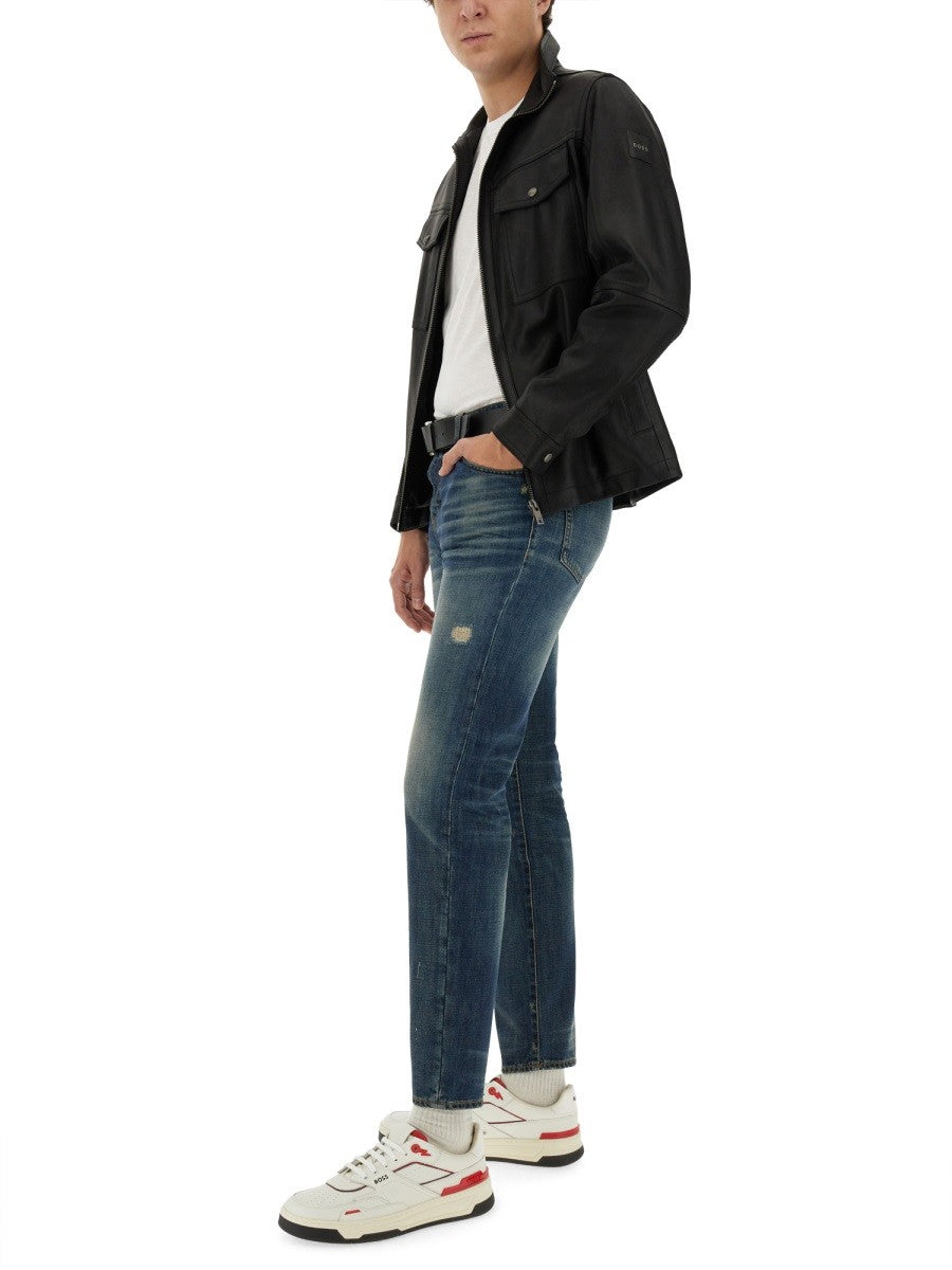 Boss Katoenen T-shirt – Wit