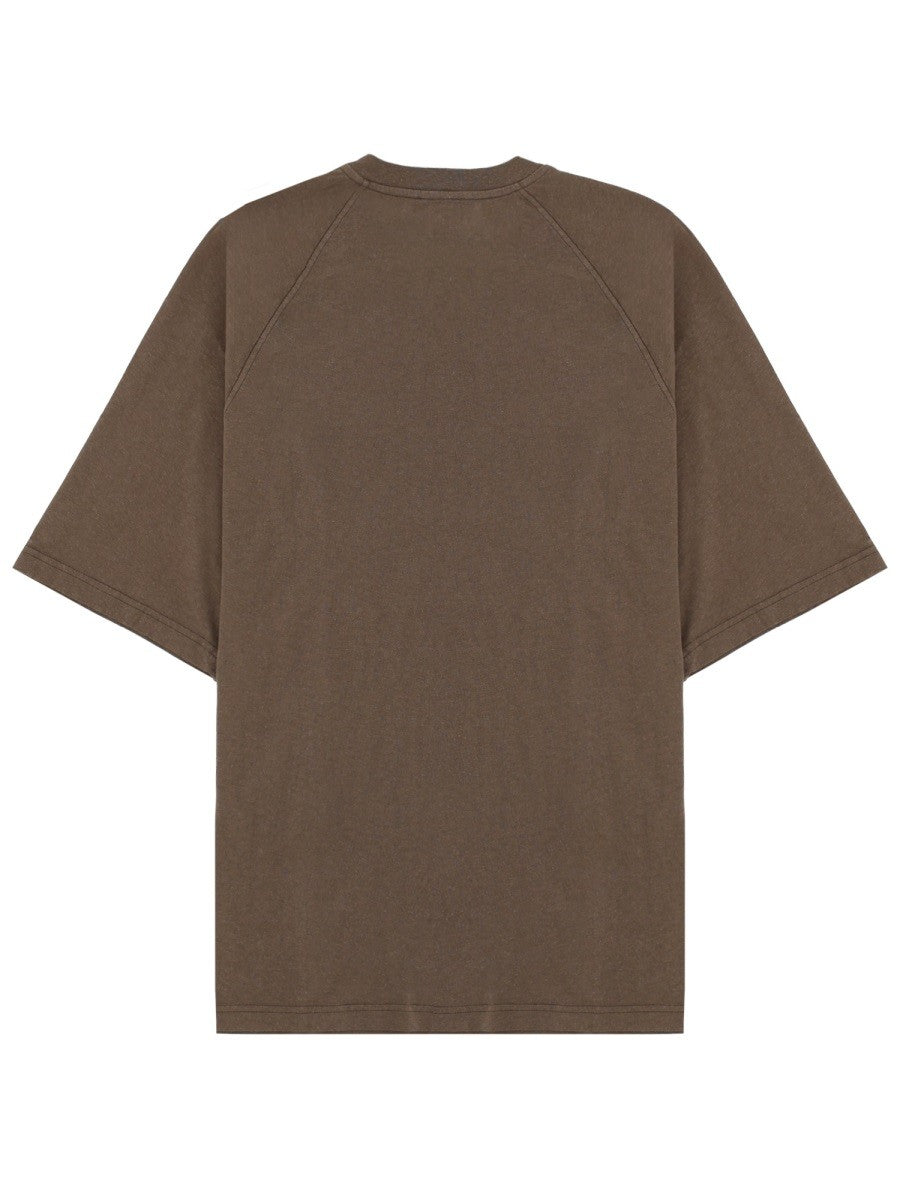 Diesel T-shirt met logoprint – Taupe