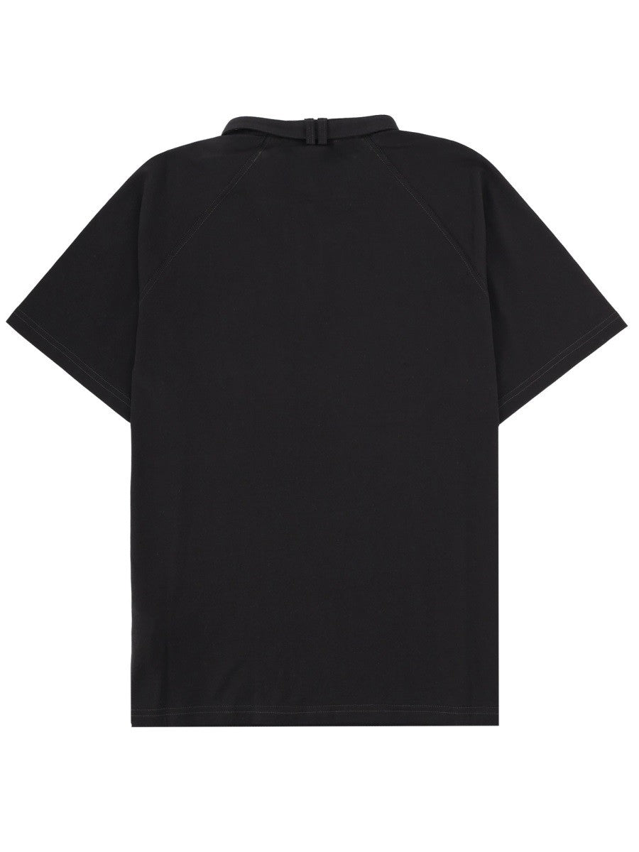 Diesel Katoenen T-shirt met logopatch – Zwart