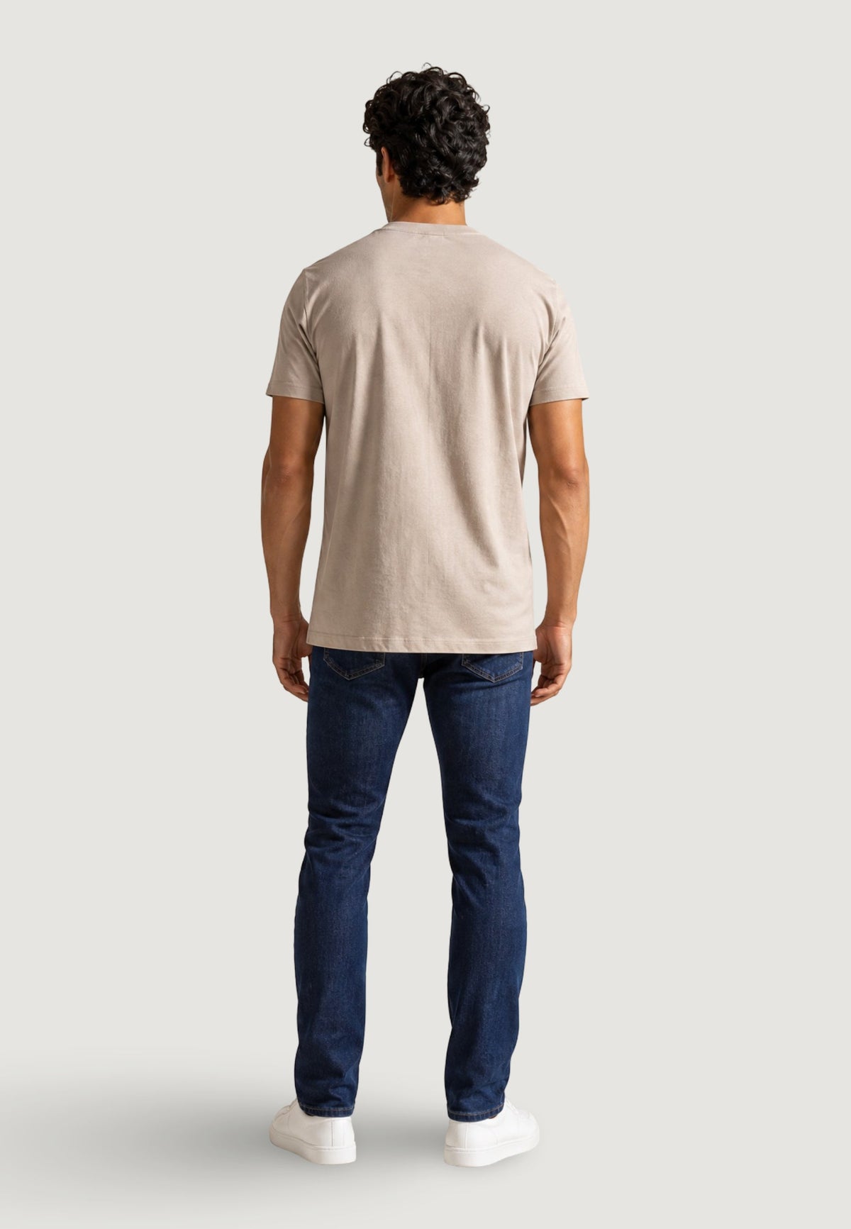 Armani Exchange T-shirt met Ronde Hals Heren – Beige