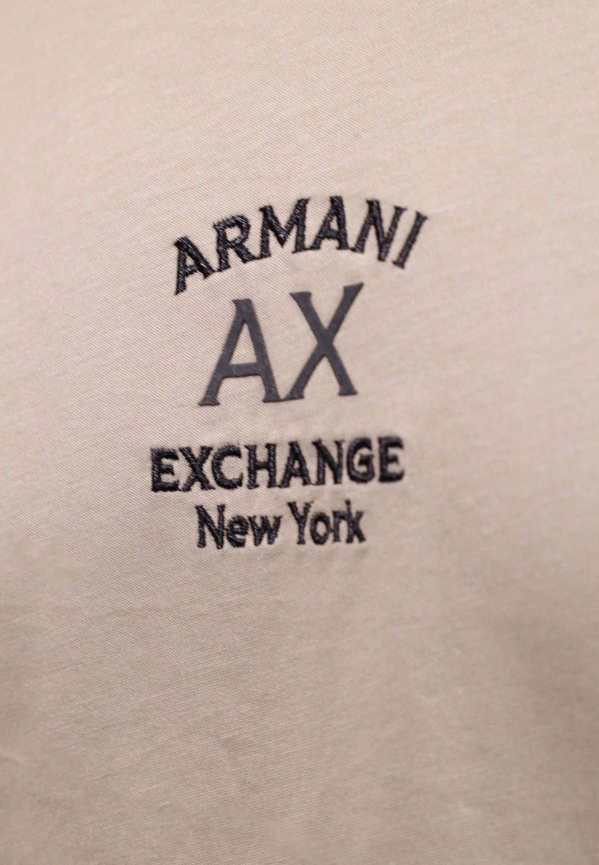 Armani Exchange T-shirt met Ronde Hals Heren – Beige