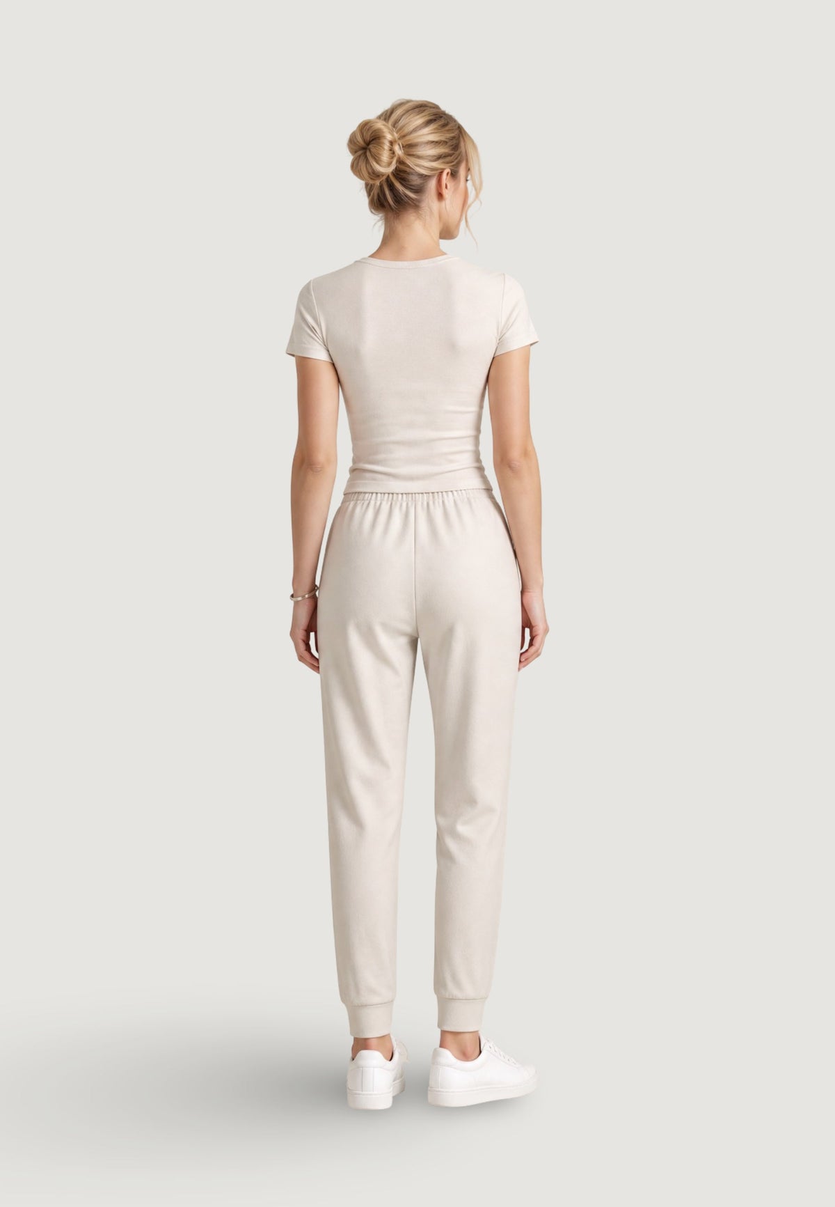 Armani Exchange Katoenen T-shirt Dames – Beige
