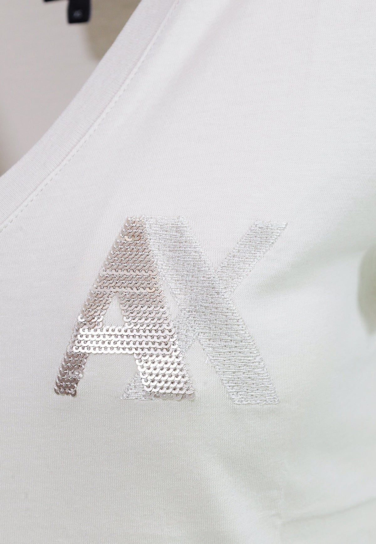 Armani Exchange Katoenen T-shirt Dames – Beige