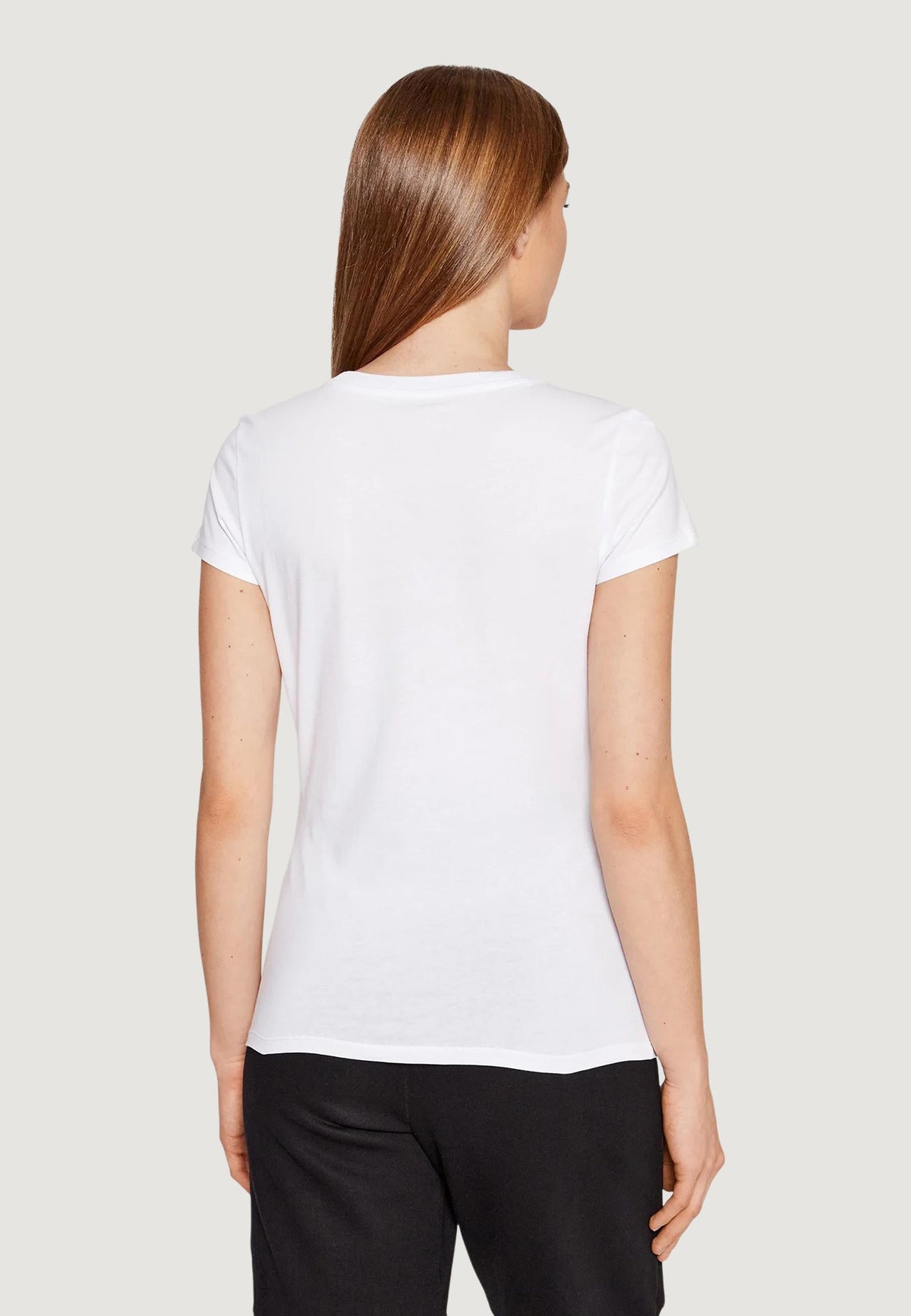 Armani Exchange T-shirt met Print Dames – Wit