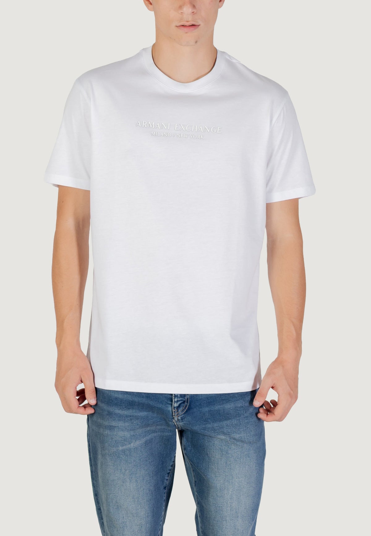 Armani Exchange T-shirt met Print Heren – Wit