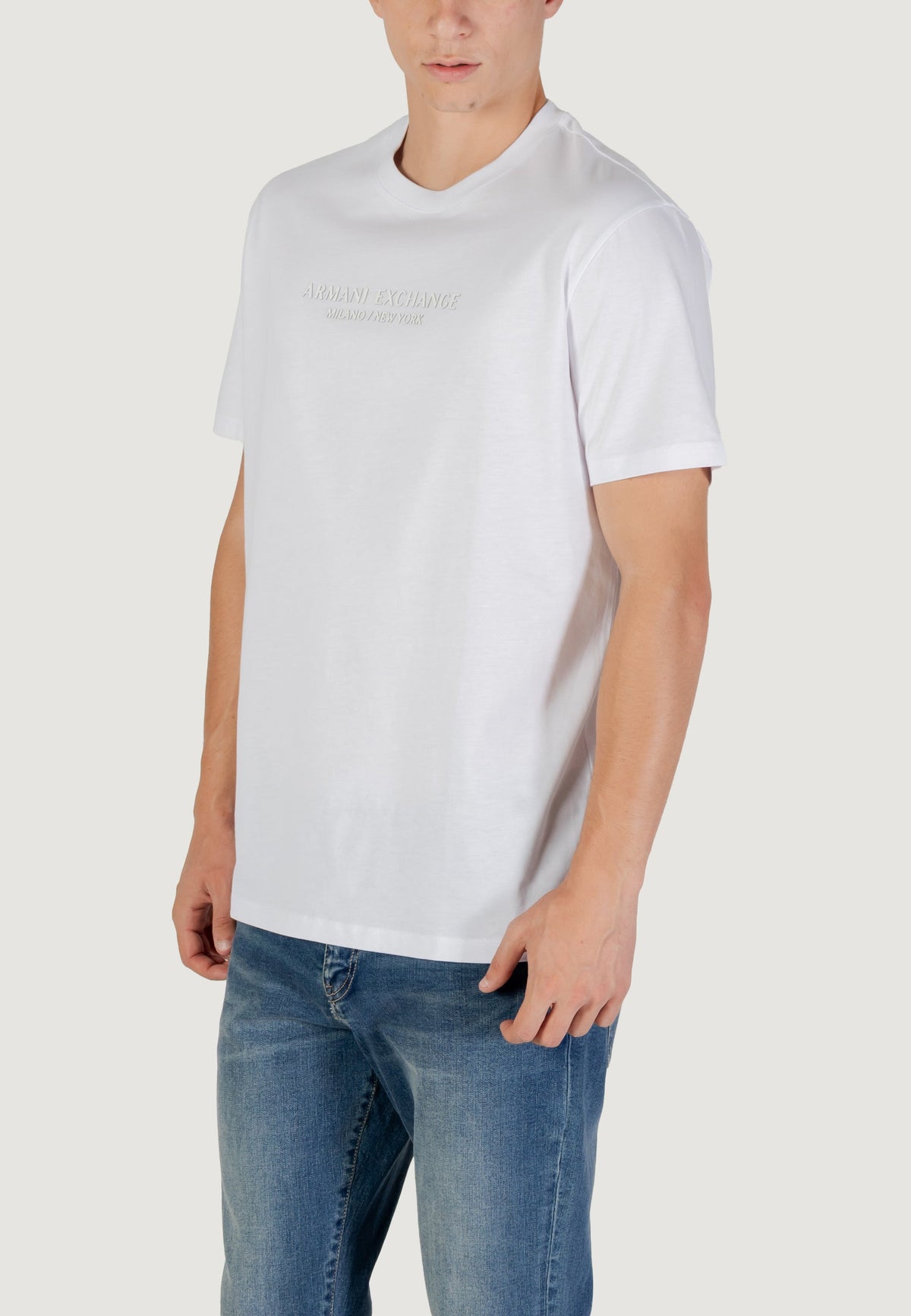 Armani Exchange T-shirt met Print Heren – Wit