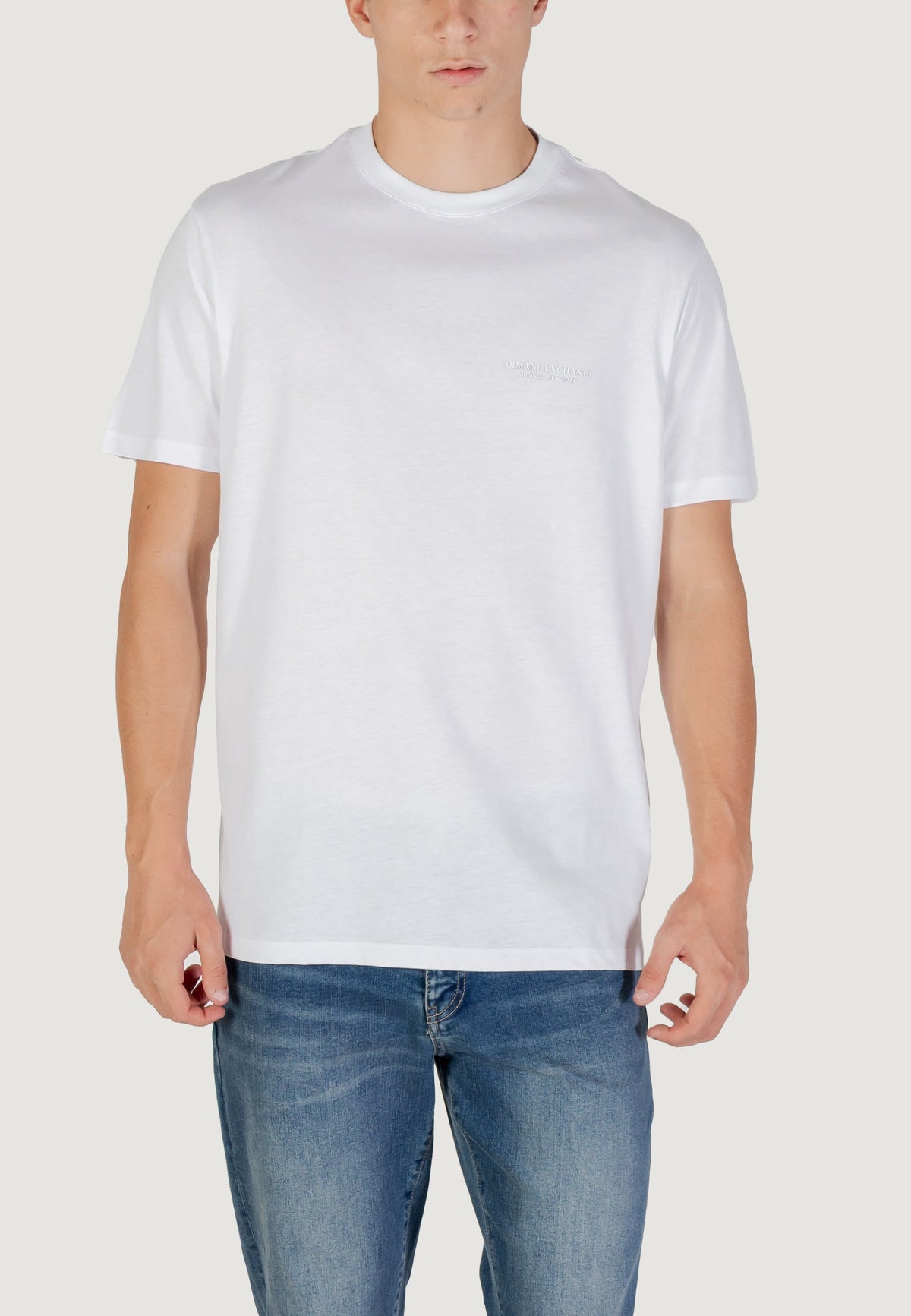 Armani Exchange T-shirt met Korte Mouwen Heren – Wit