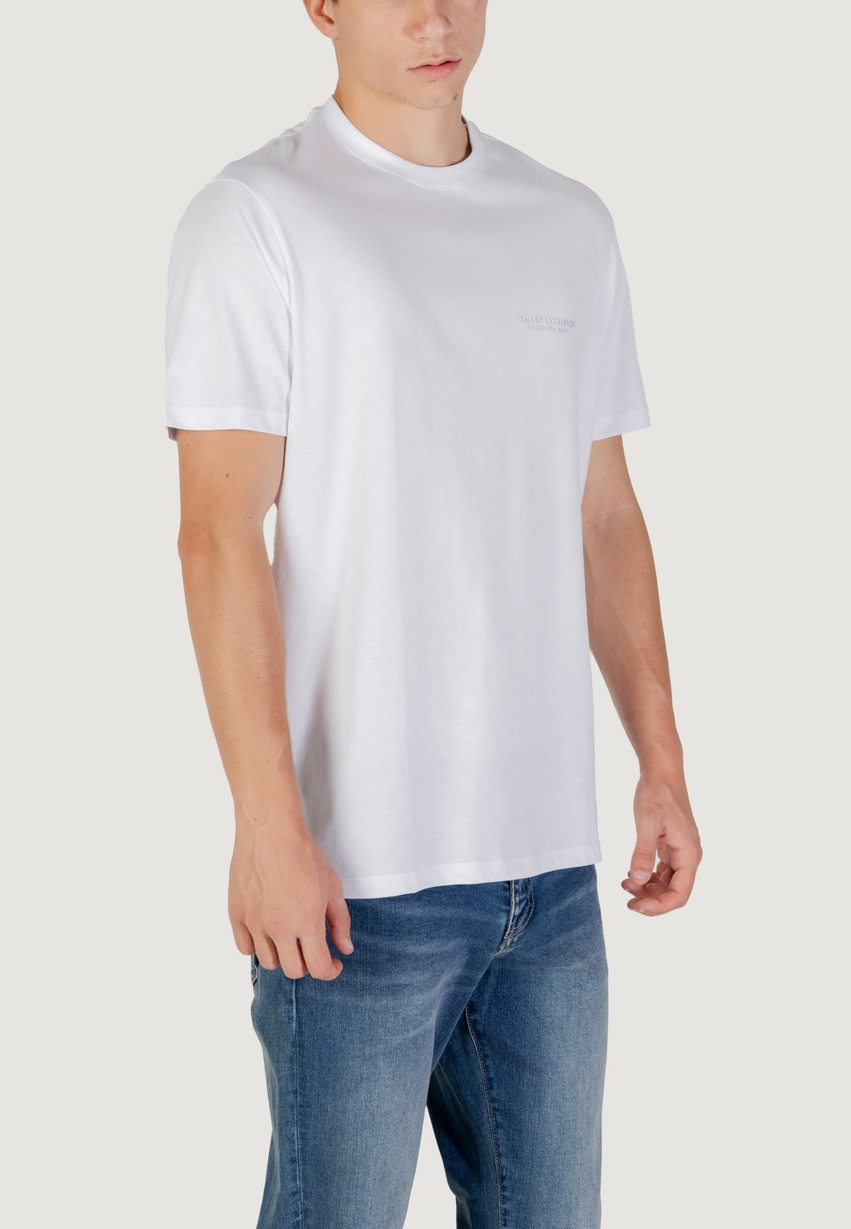 Armani Exchange T-shirt met Korte Mouwen Heren – Wit