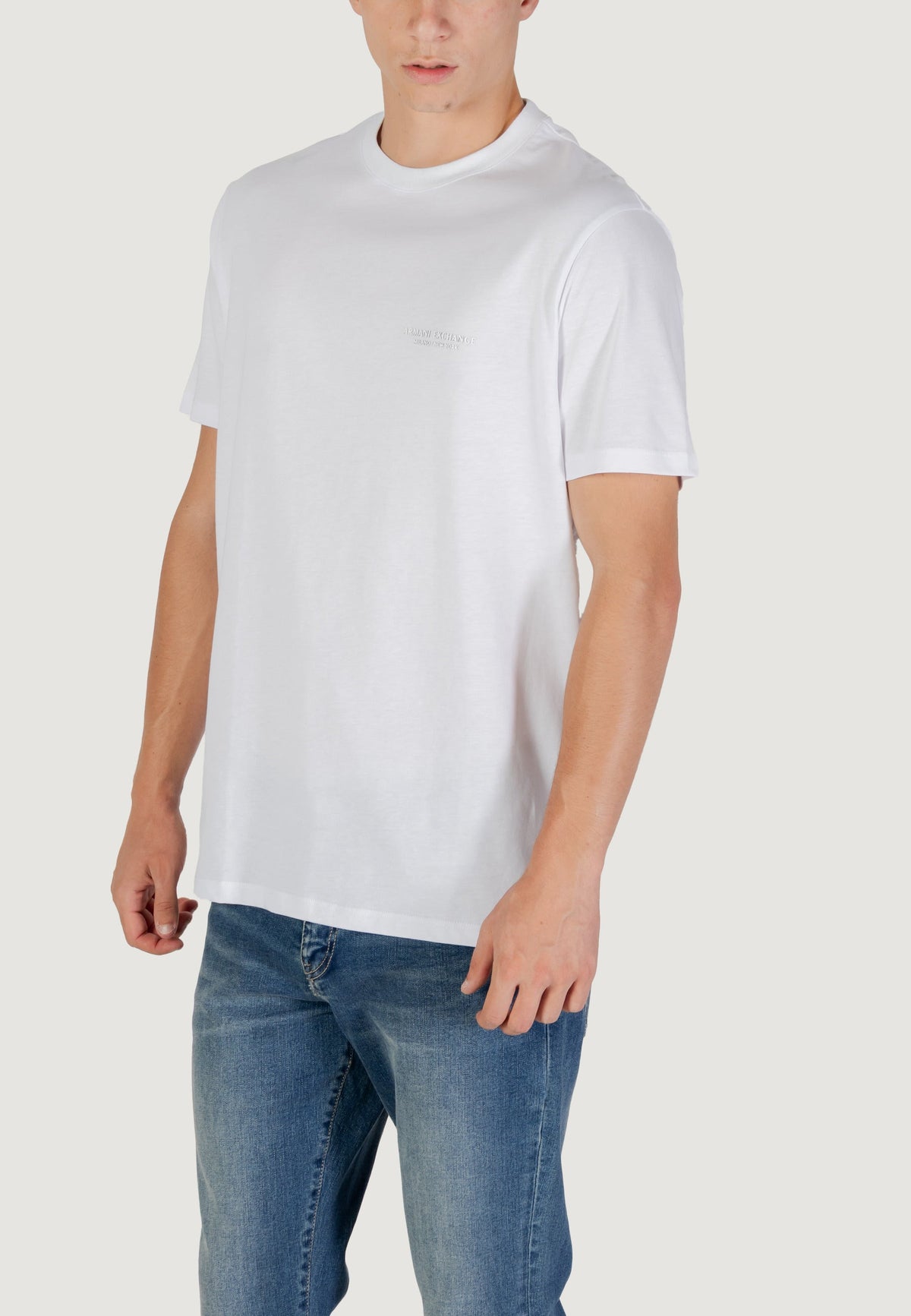 Armani Exchange T-shirt met Korte Mouwen Heren – Wit