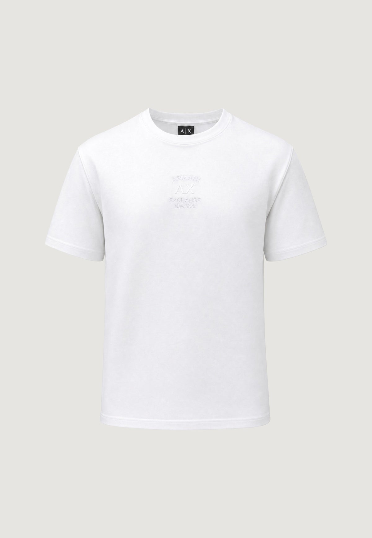 Armani Exchange T-shirt met Ronde Hals Heren – Wit