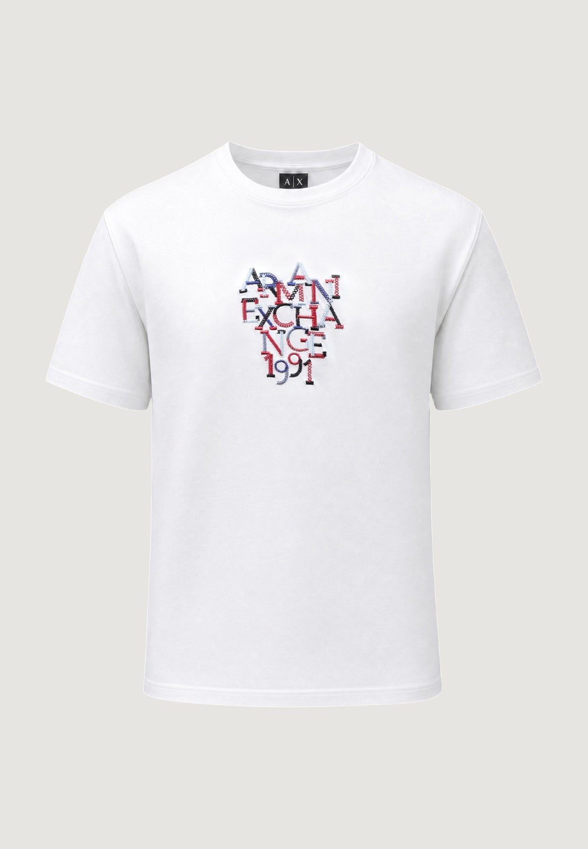 Armani Exchange T-shirt met Ronde Hals Heren – Wit