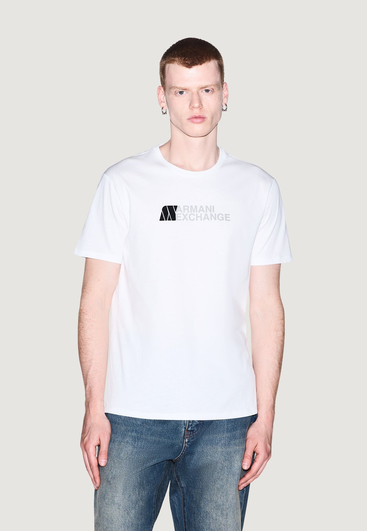 Armani Exchange T-shirt met Print Heren – Wit