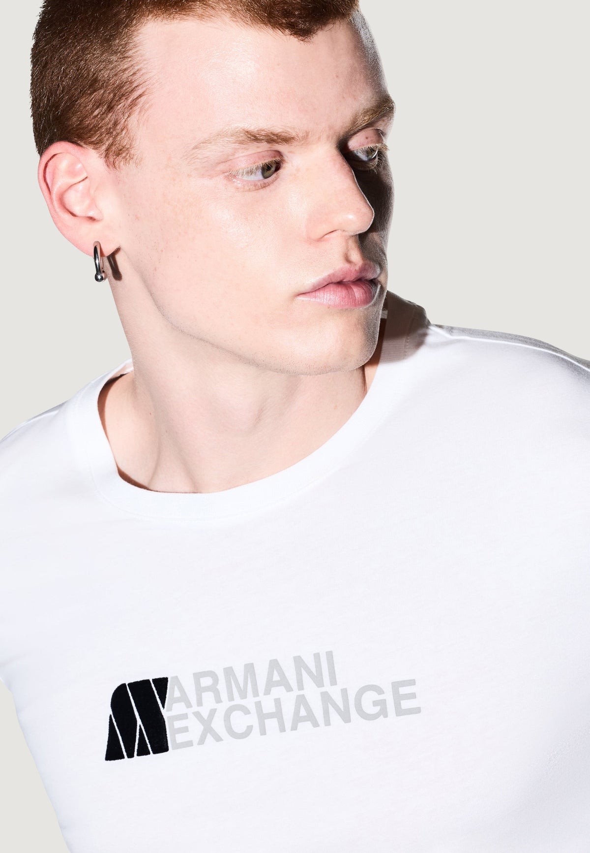 Armani Exchange T-shirt met Print Heren – Wit