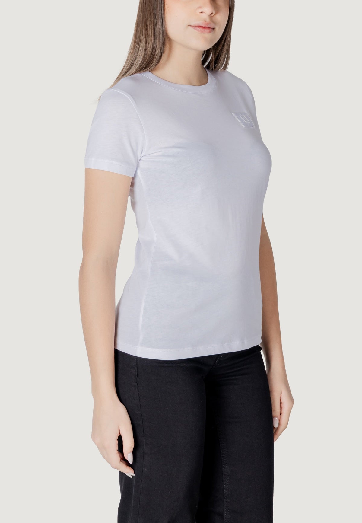 Armani Exchange T-shirt met Korte Mouwen Dames – Wit