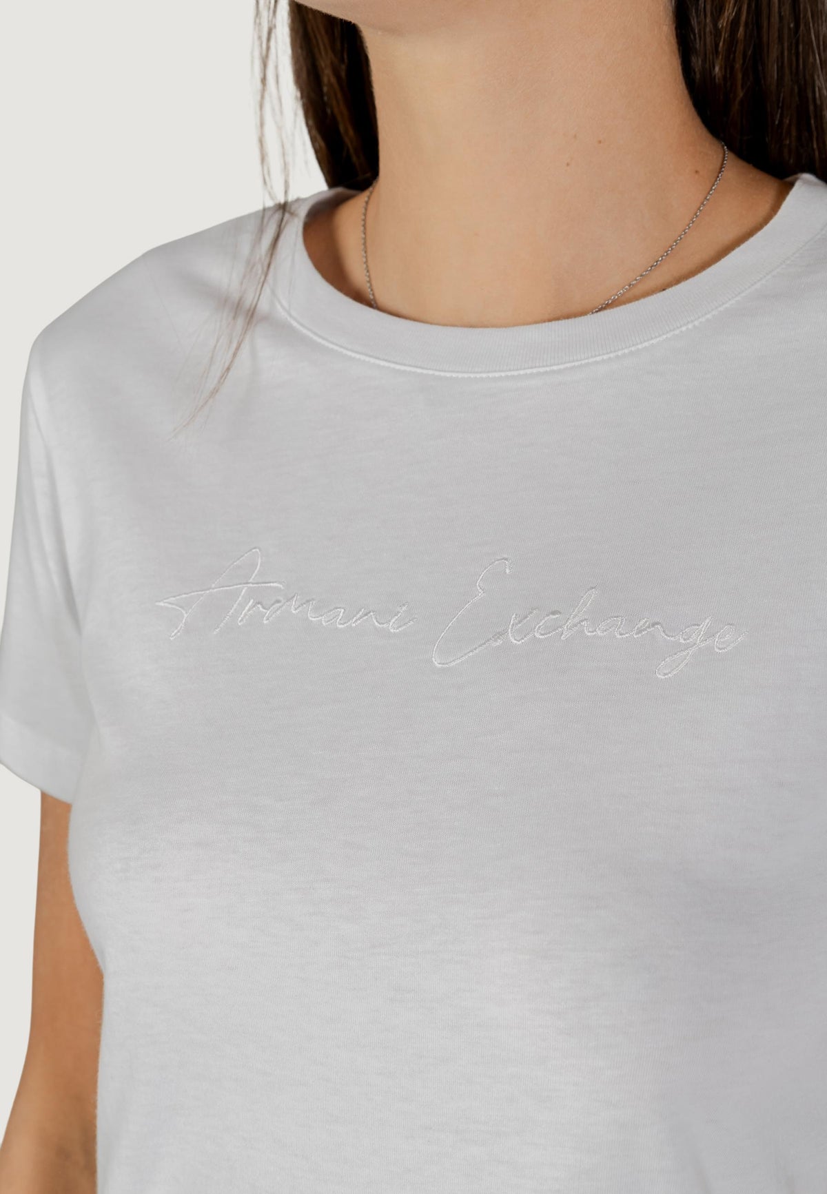 Armani Exchange T-shirt met Print Dames – Wit
