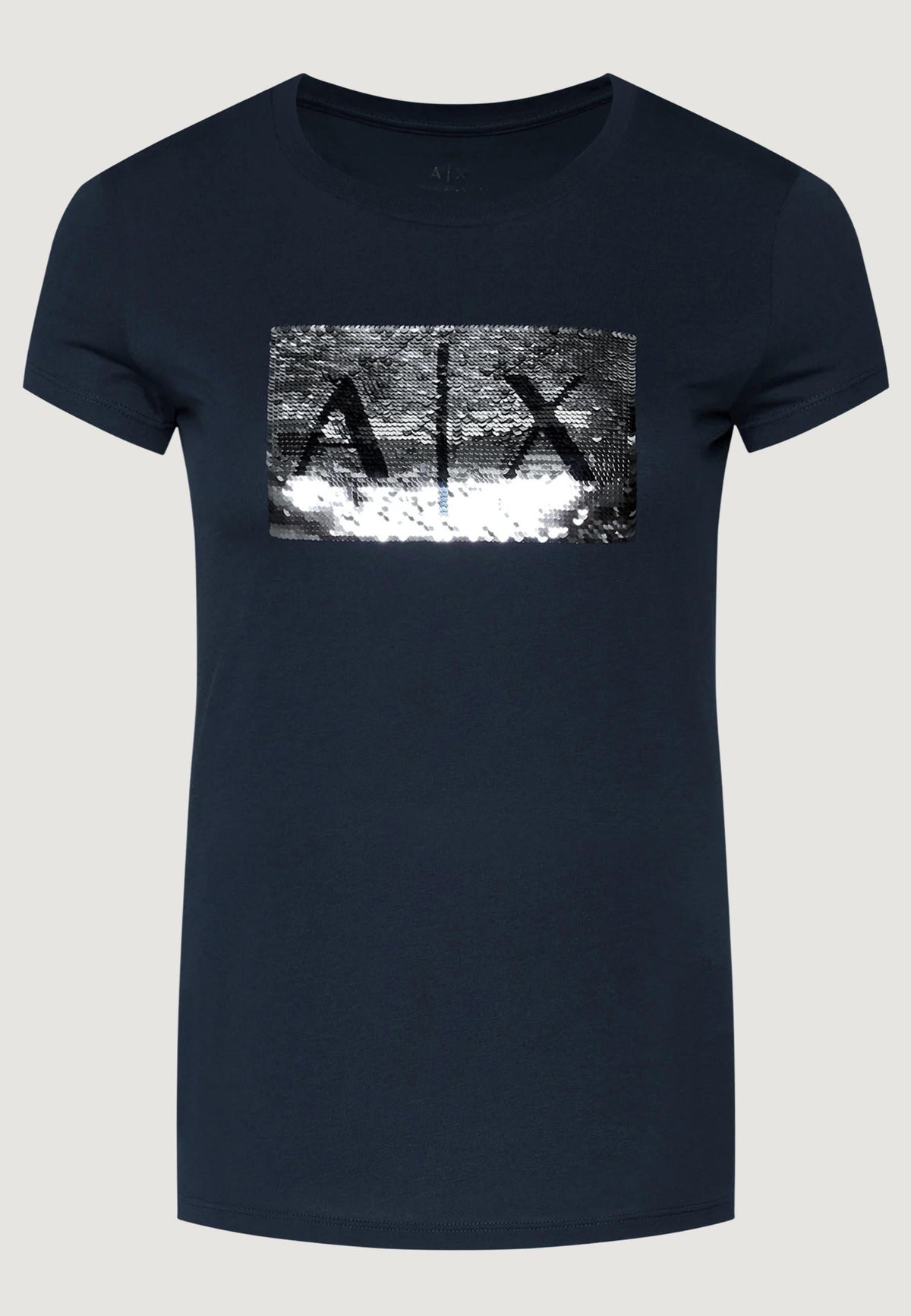 Armani Exchange T-shirt met Korte Mouwen Dames – Blauw