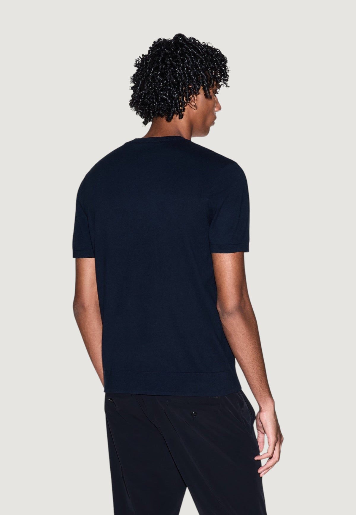 Armani Exchange T-shirt van Spijkerstof – Blauw