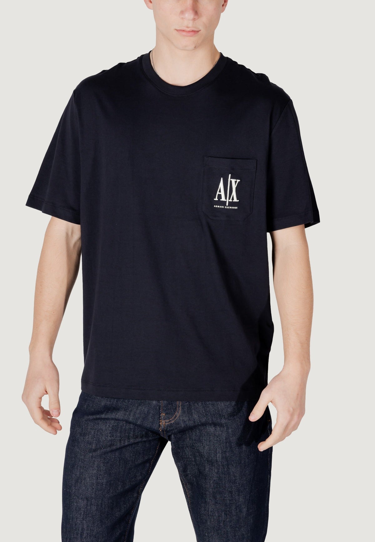 Armani Exchange T-shirt met Korte Mouwen Heren – Blauw