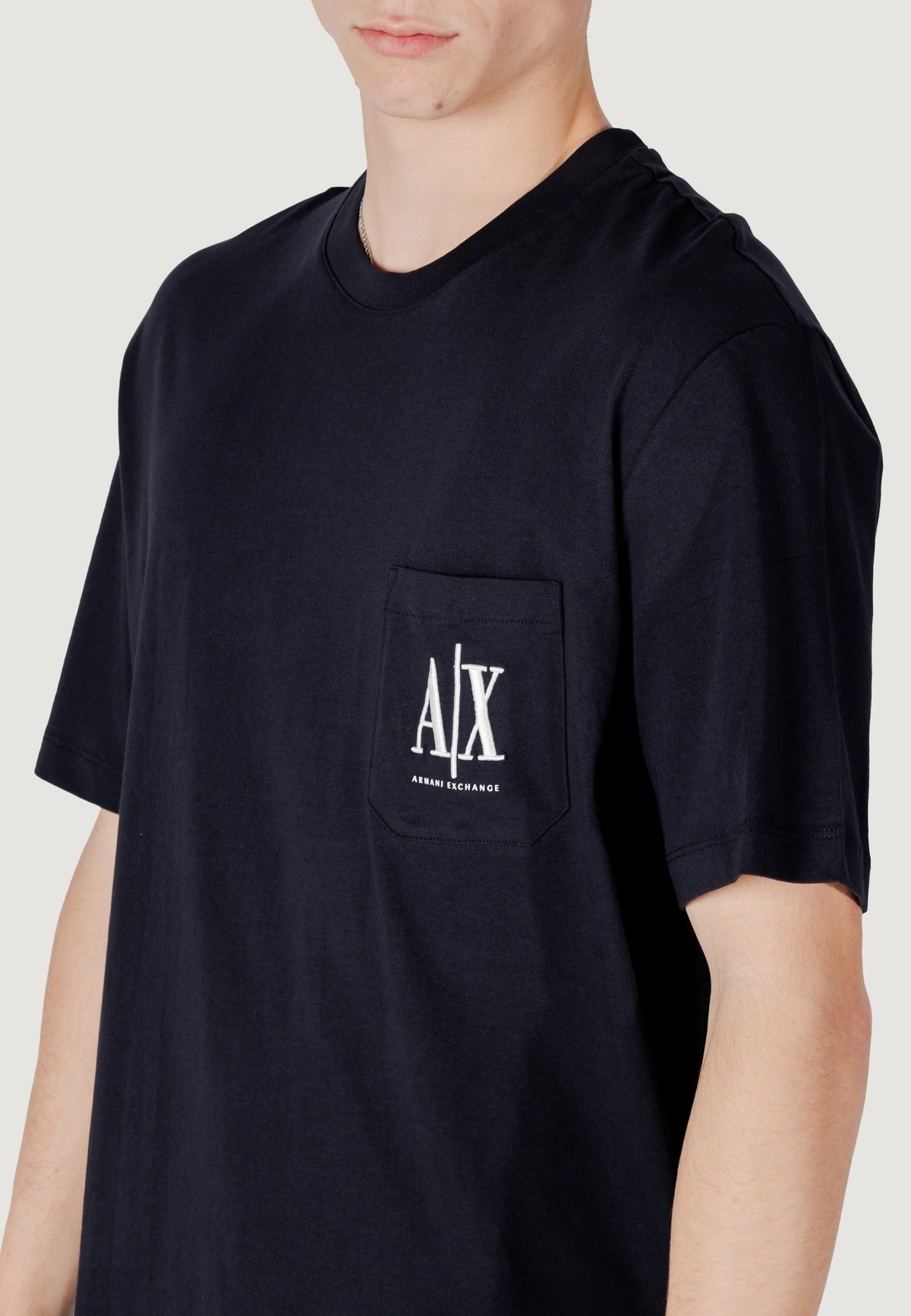Armani Exchange T-shirt met Korte Mouwen Heren – Blauw