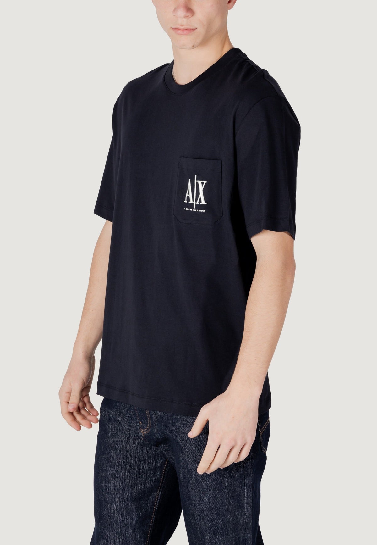 Armani Exchange T-shirt met Korte Mouwen Heren – Blauw