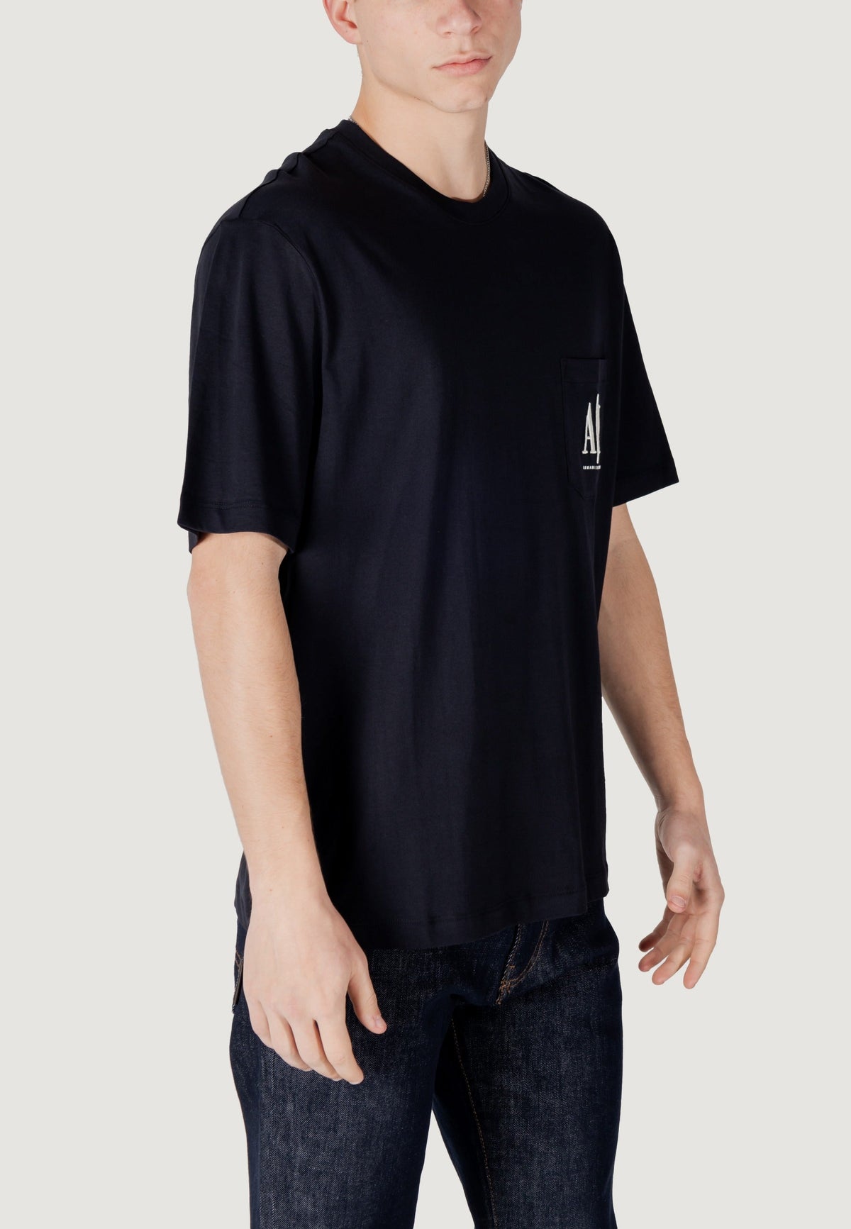 Armani Exchange T-shirt met Korte Mouwen Heren – Blauw
