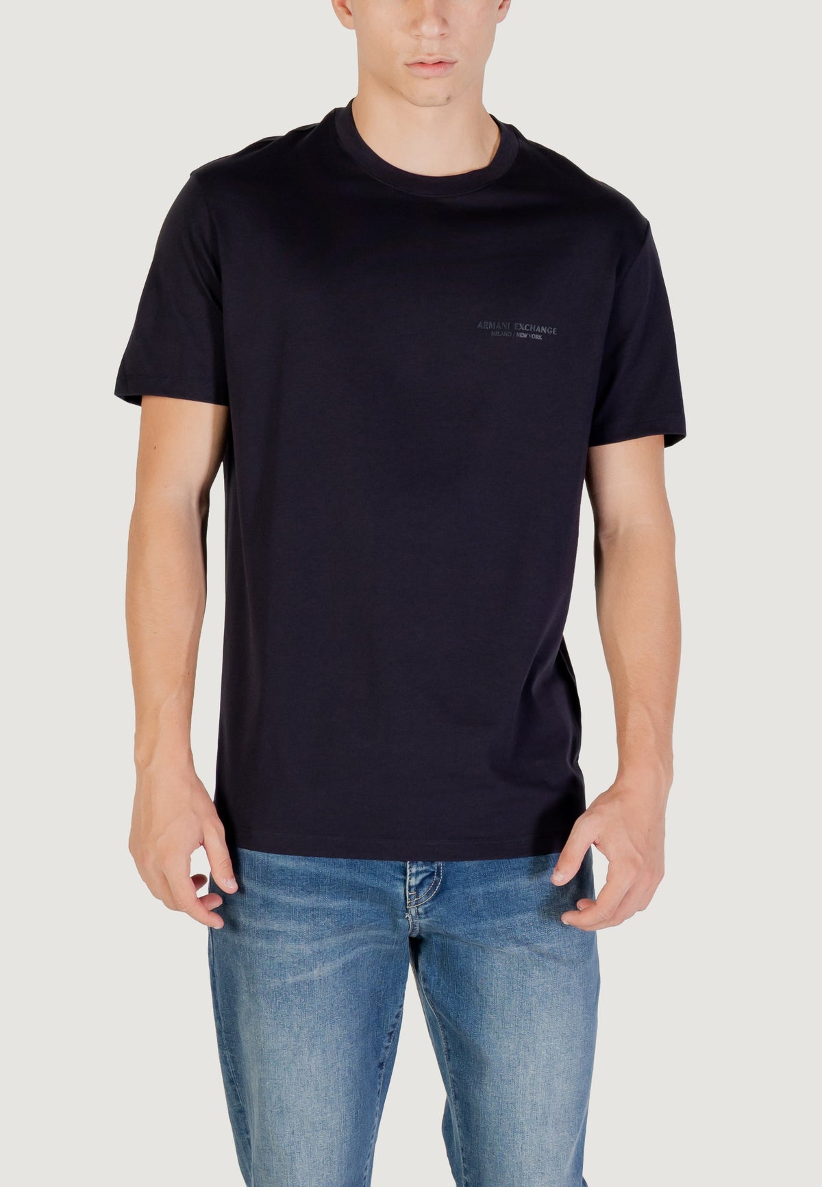 Armani Exchange T-shirt met Korte Mouwen Heren – Marineblauw