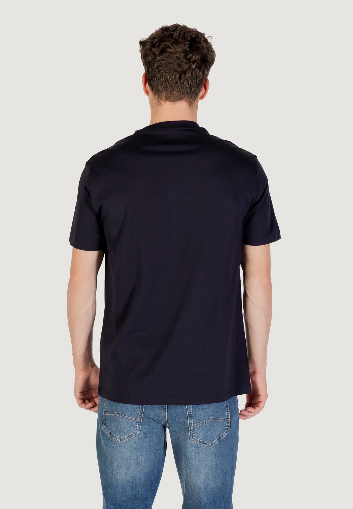 Armani Exchange T-shirt met Korte Mouwen Heren – Marineblauw
