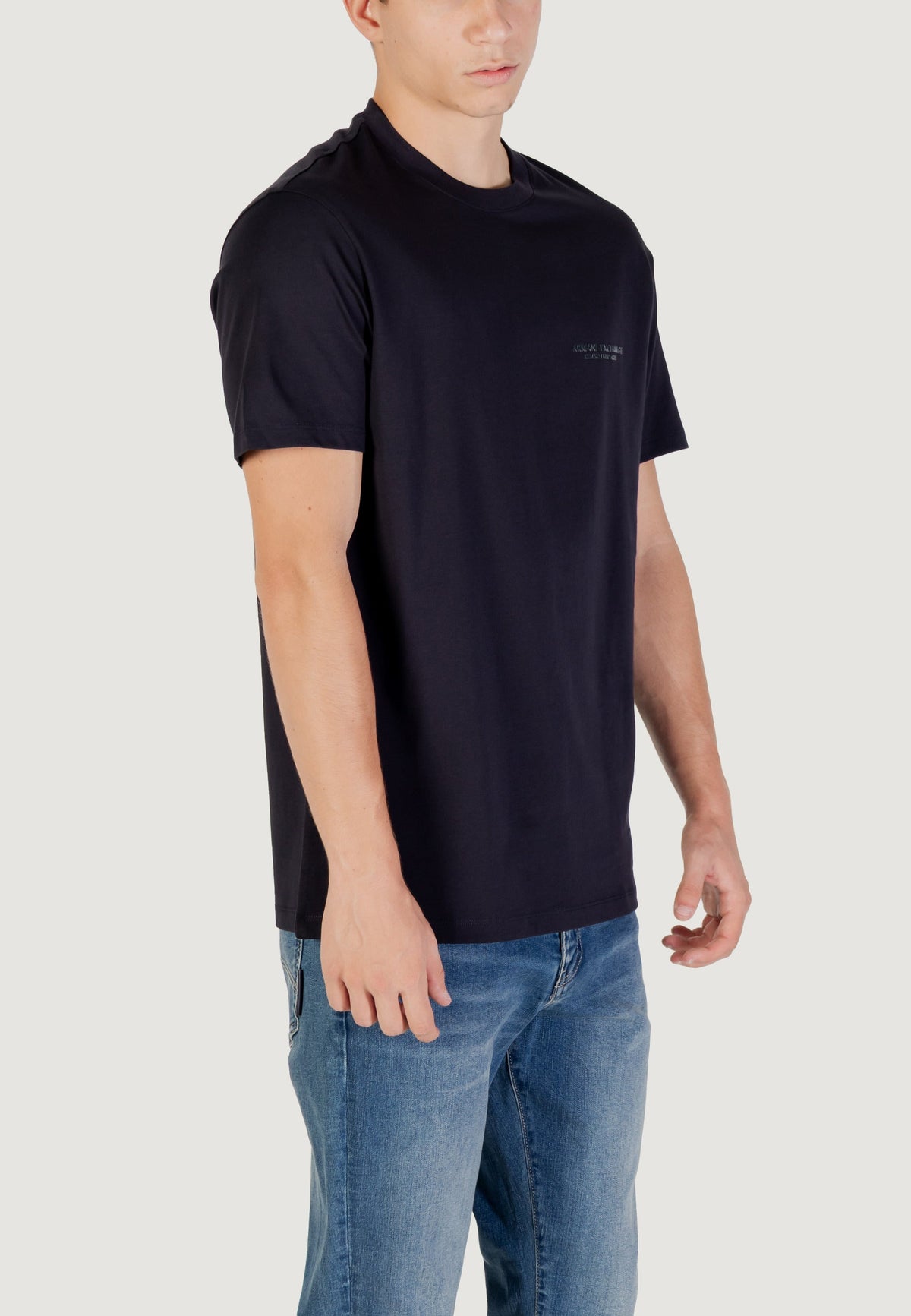 Armani Exchange T-shirt met Korte Mouwen Heren – Marineblauw