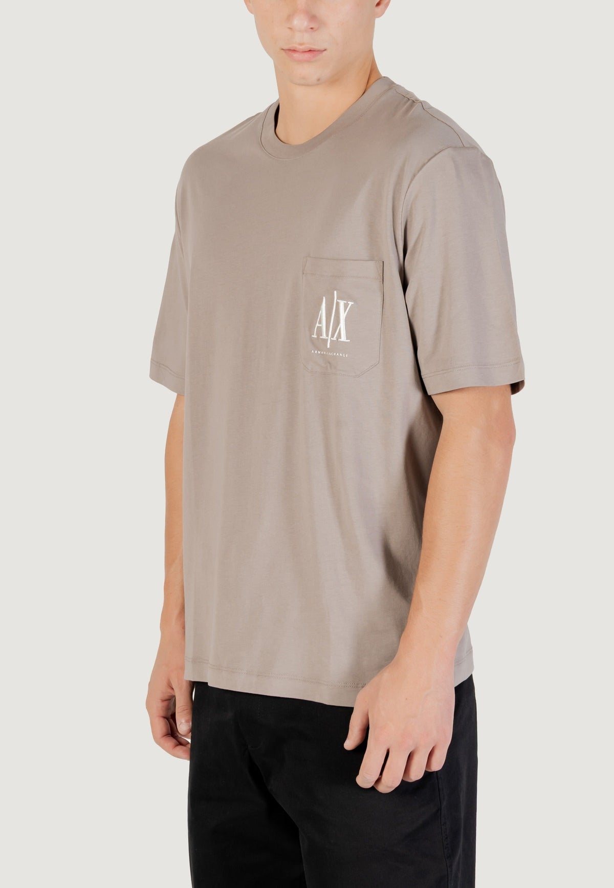 Armani Exchange T-shirt met Korte Mouwen Heren – Bruin
