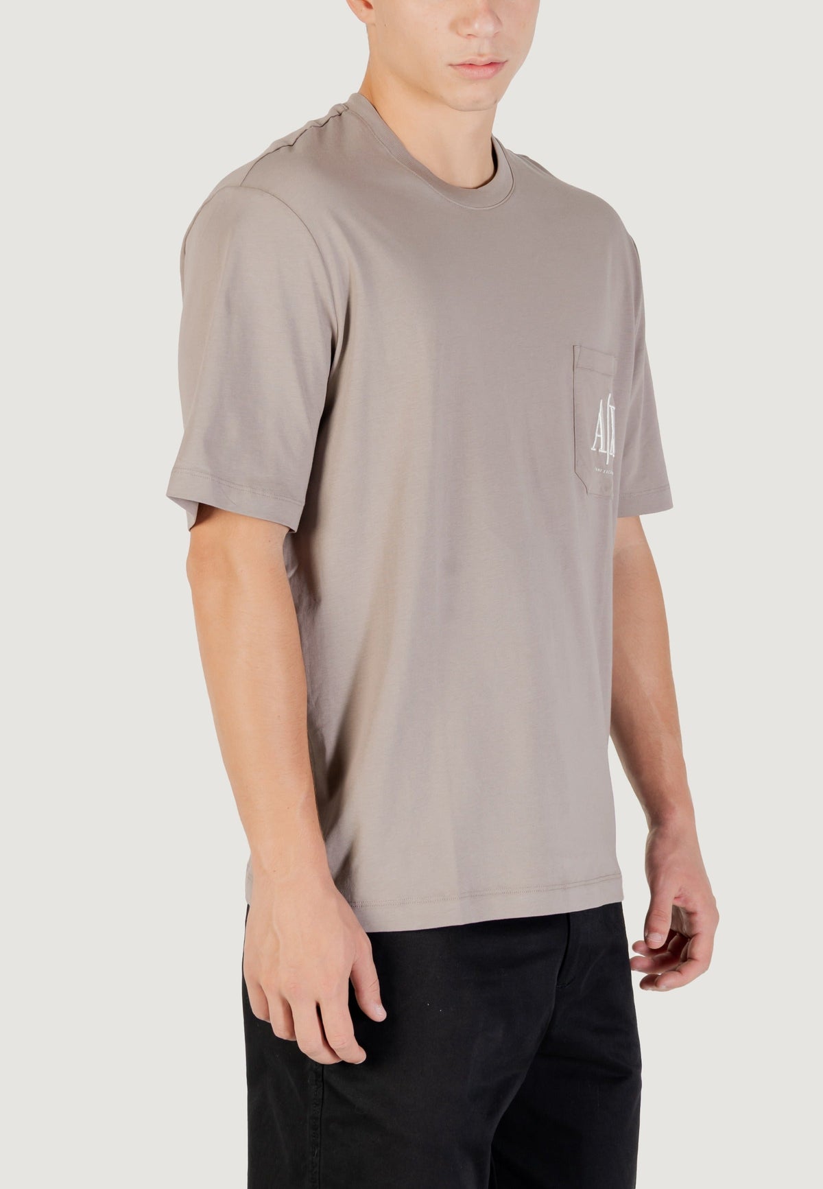 Armani Exchange T-shirt met Korte Mouwen Heren – Bruin
