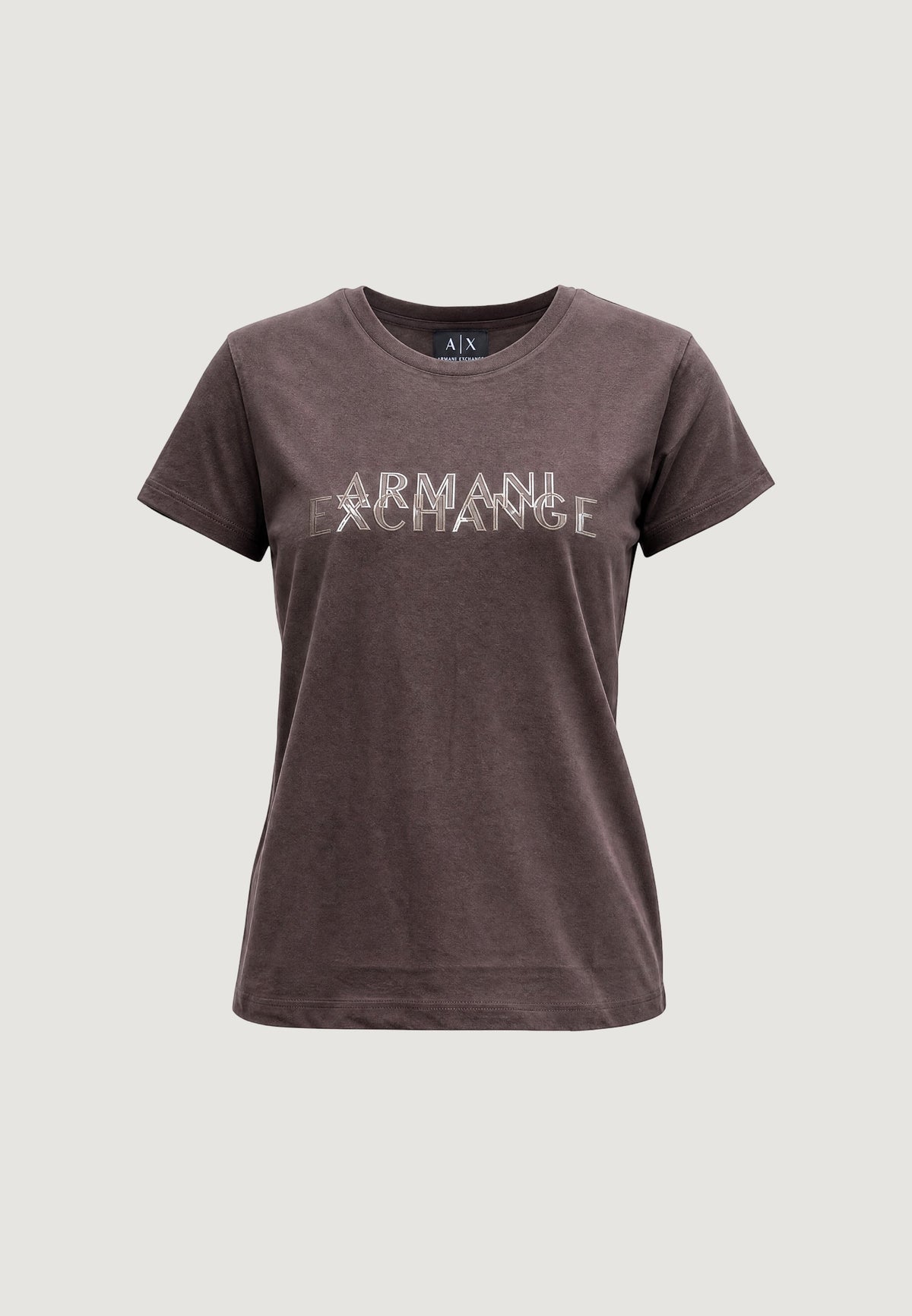 Armani Exchange T-shirt met Print Dames – Bruin