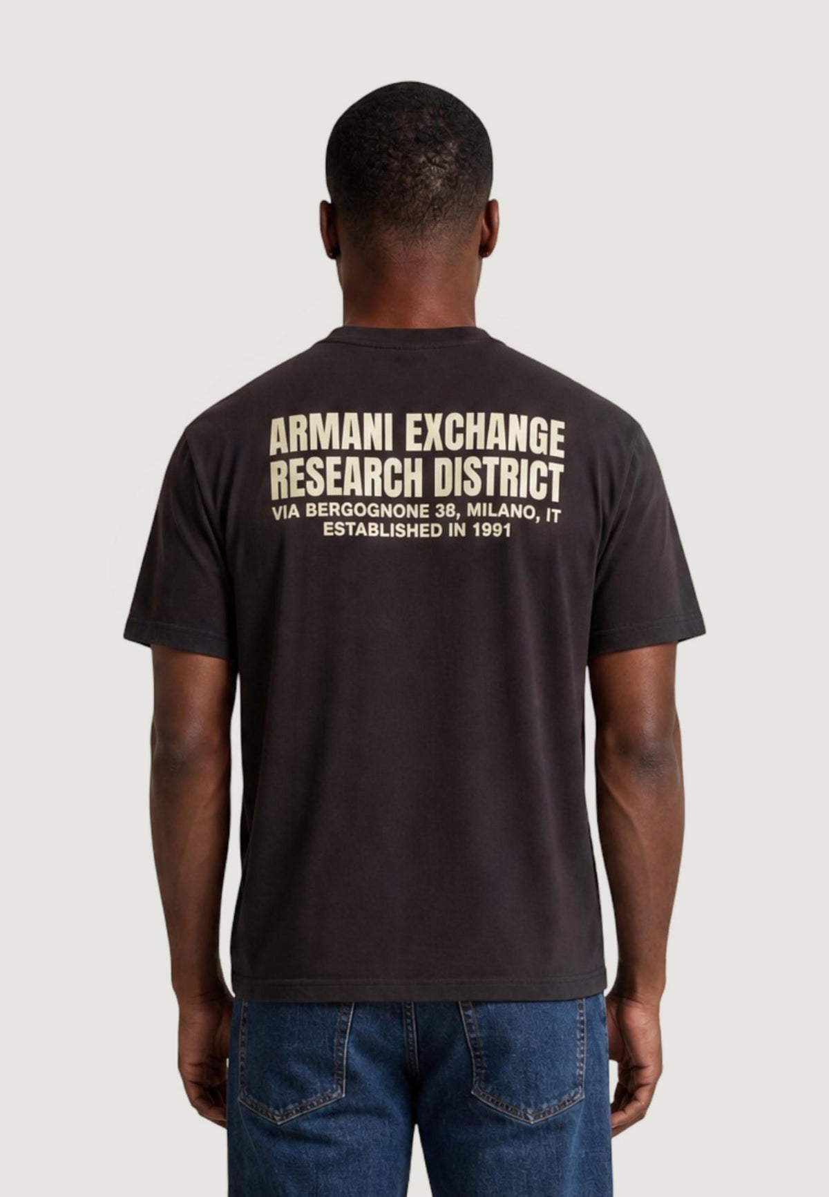 Armani Exchange T-shirt met Print – Bruin