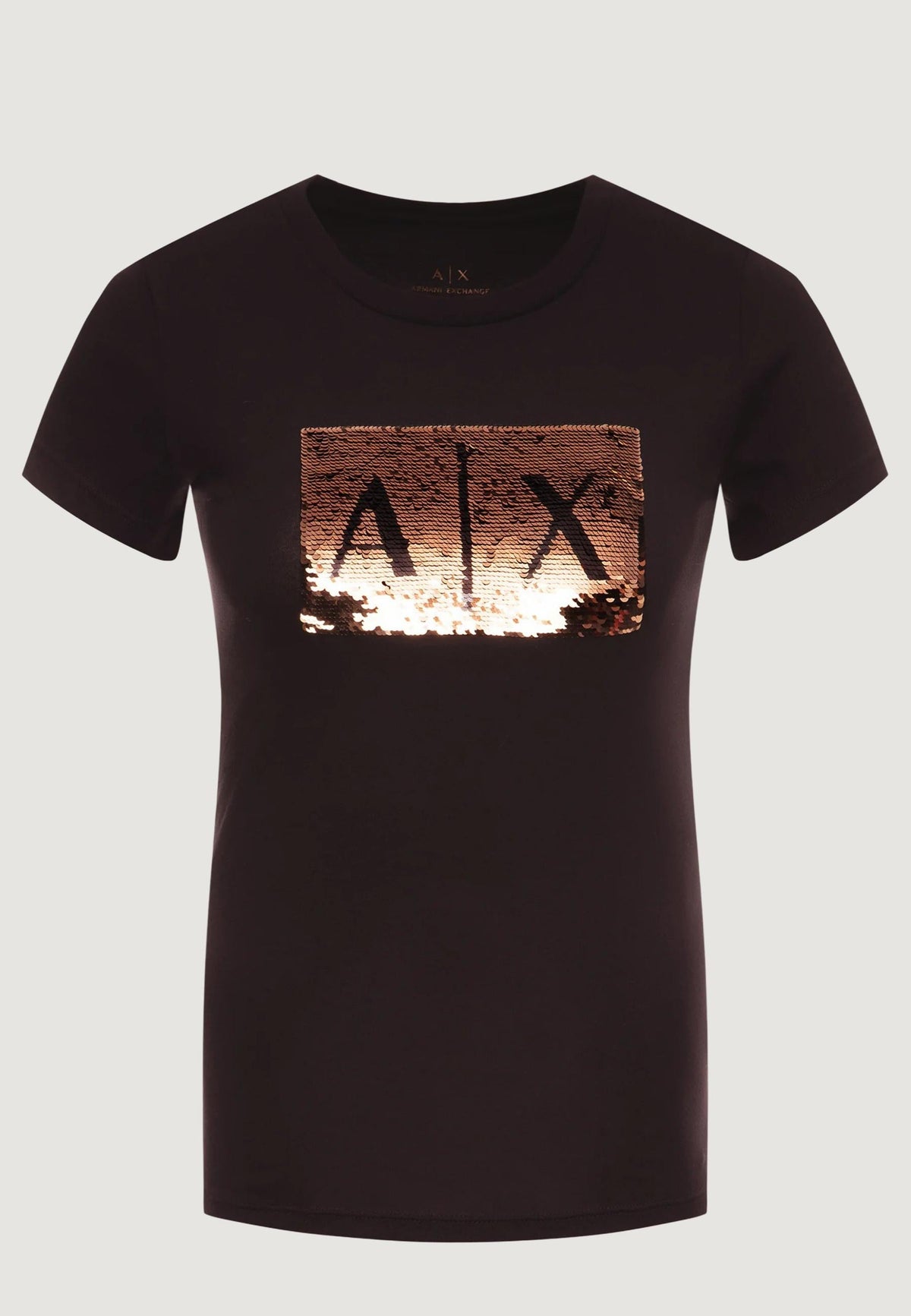 Armani Exchange T-shirt met Print Dames – Zwart