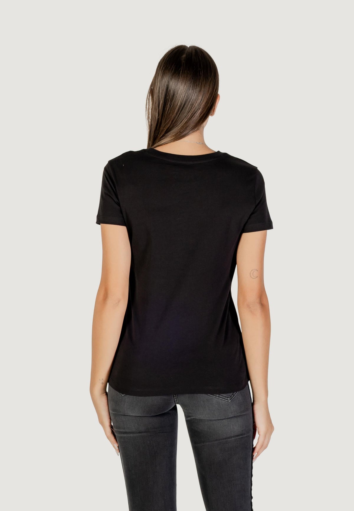 Armani Exchange T-shirt met Korte Mouwen Dames – Zwart